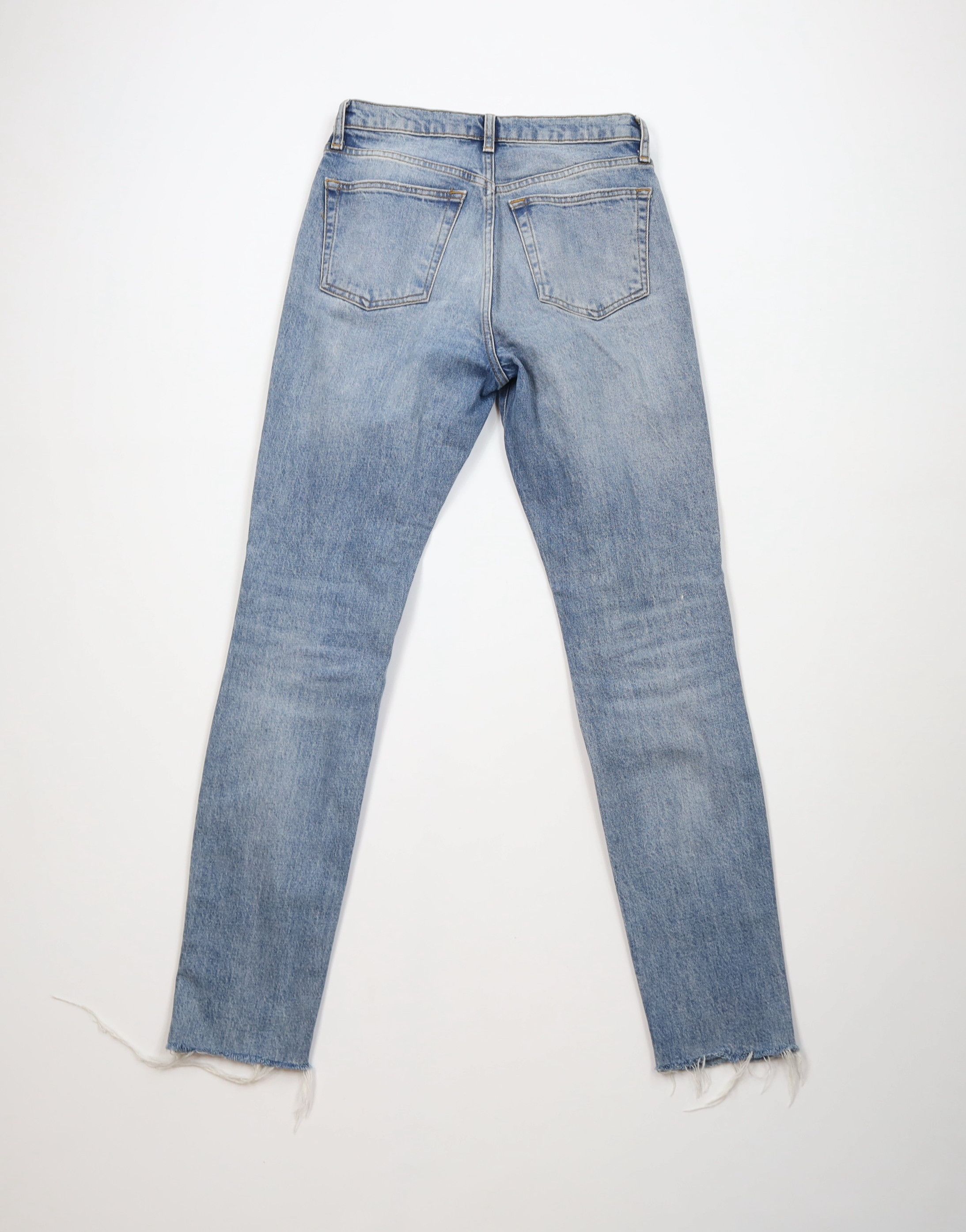 Free People Free People Raw Hem Button Fly Stretch Skinny Leg Jeans Size 27" / US 4 / IT 40 - 11 Thumbnail