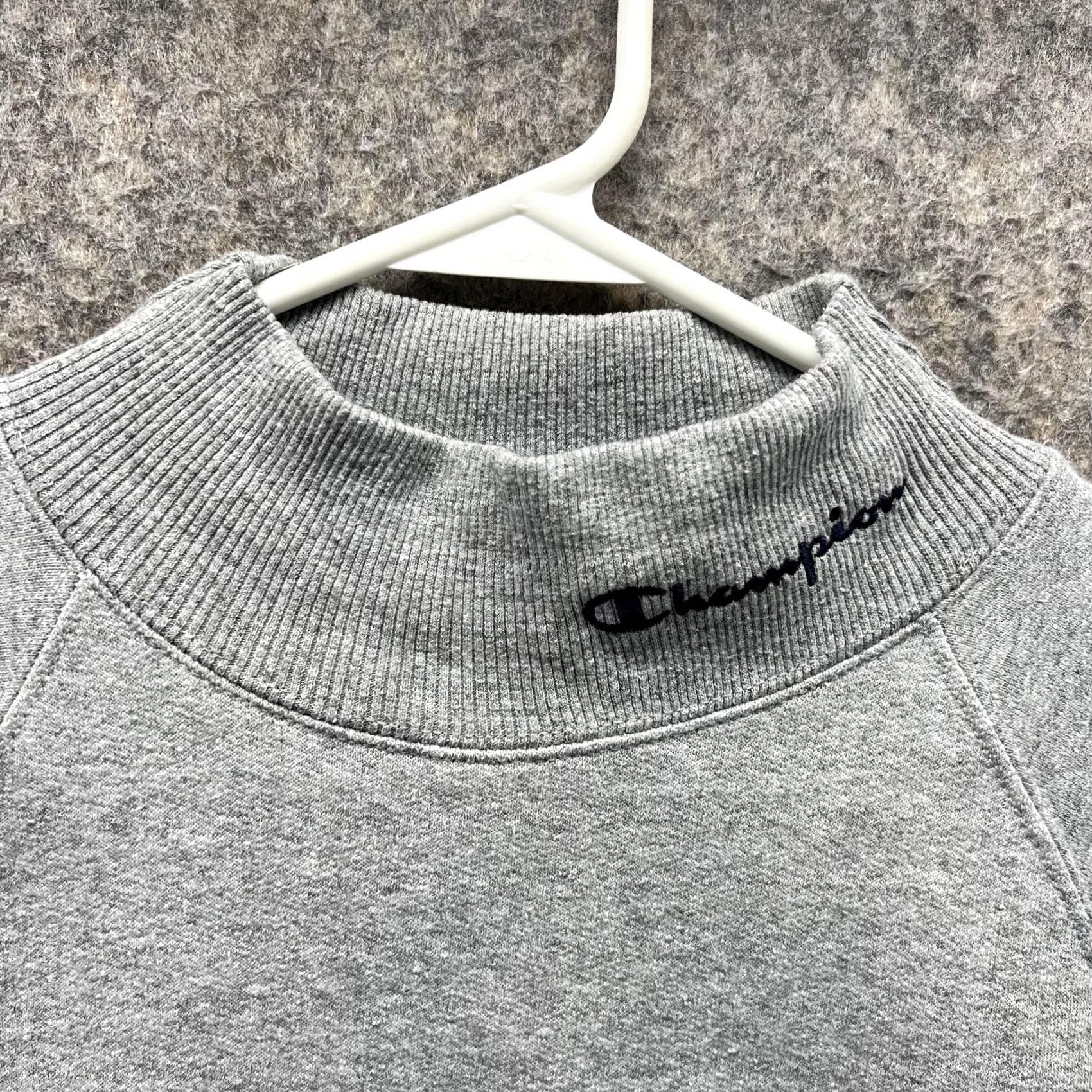 Champion Champion Sweater Women M Gray Pullover Crewneck Sweatshirt Mock Knit All Seasons Size M / US 6-8 / IT 42-44 - 3 Thumbnail