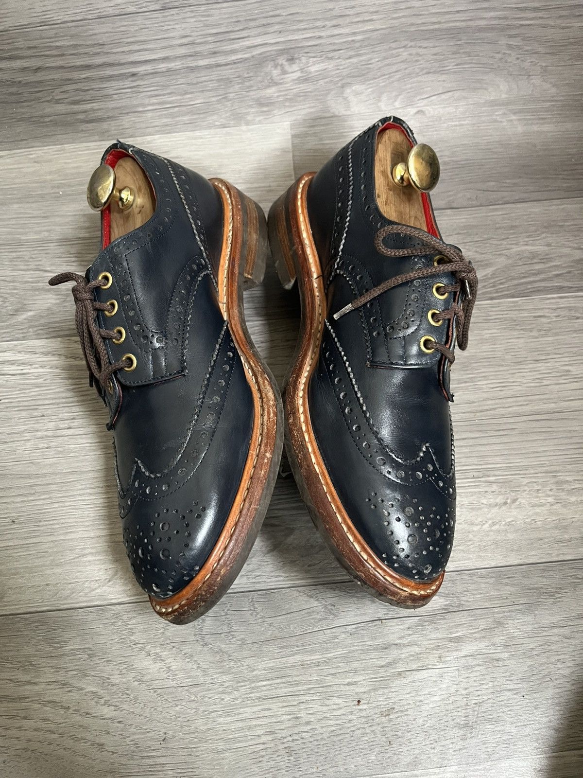 Tricker's Trickers bourton country brogue leather shoes uk 8.5 Size US 9.5 / EU 42-43 - 9 Thumbnail