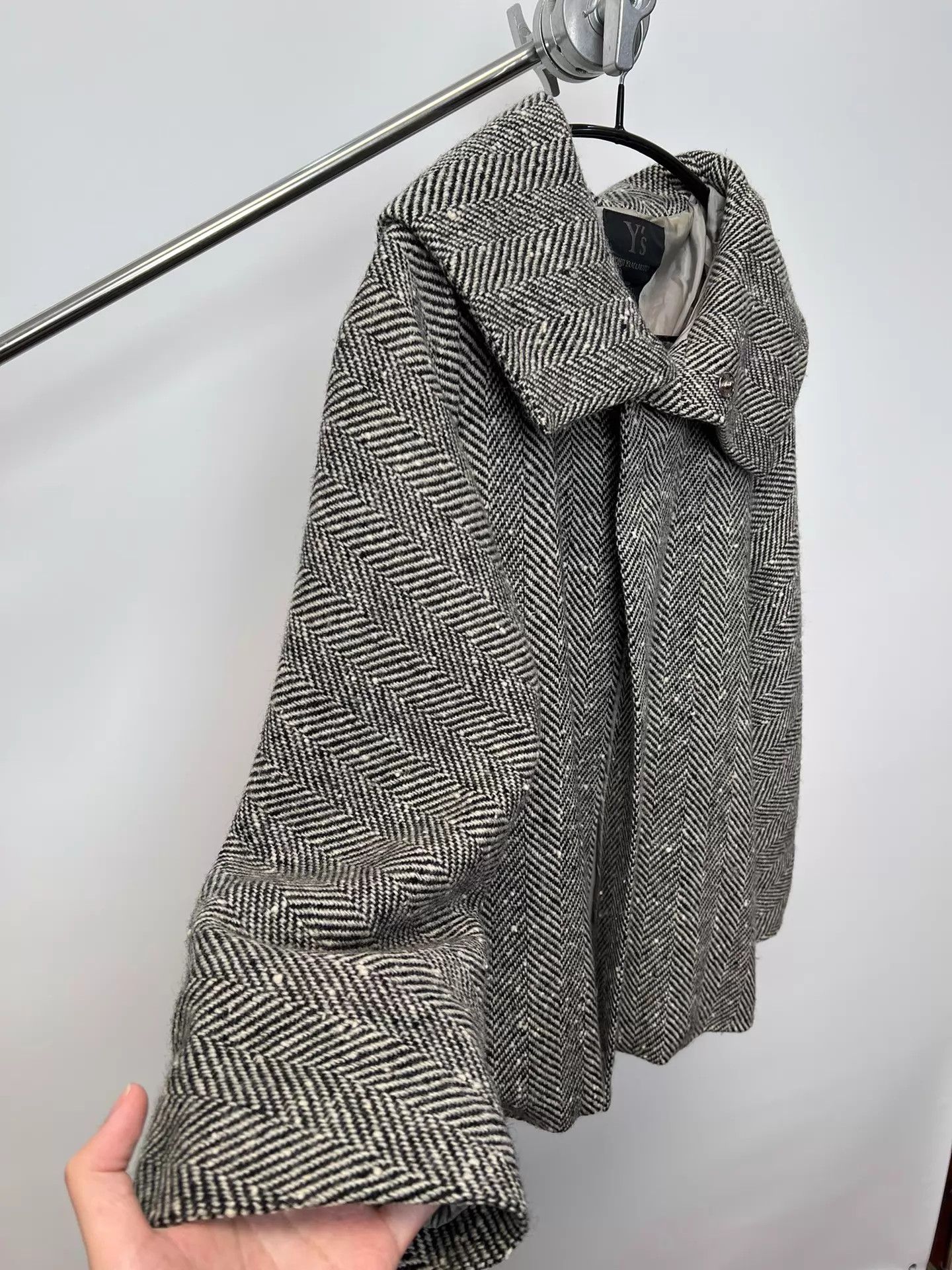 Yohji Yamamoto yohji yamamoto YS Wool Buttoned Collar Multi Cape4 Size S / US 4 / IT 40 - 4 Thumbnail