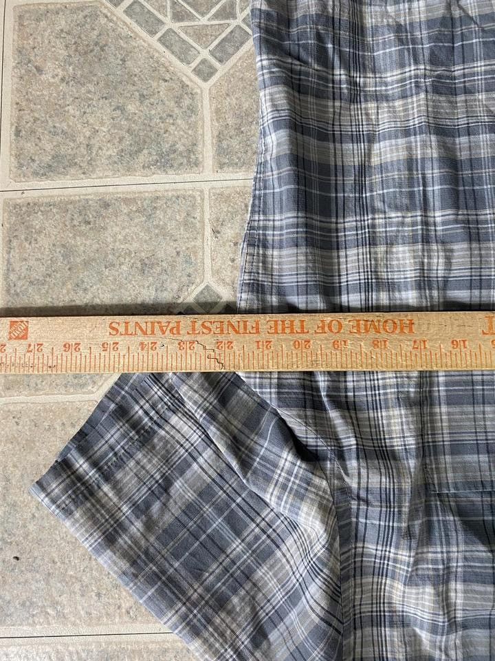 Other Vintage 90s flannel plaid short sleeve button up shirt gray Size US S / EU 44-46 / 1 - 4 Thumbnail