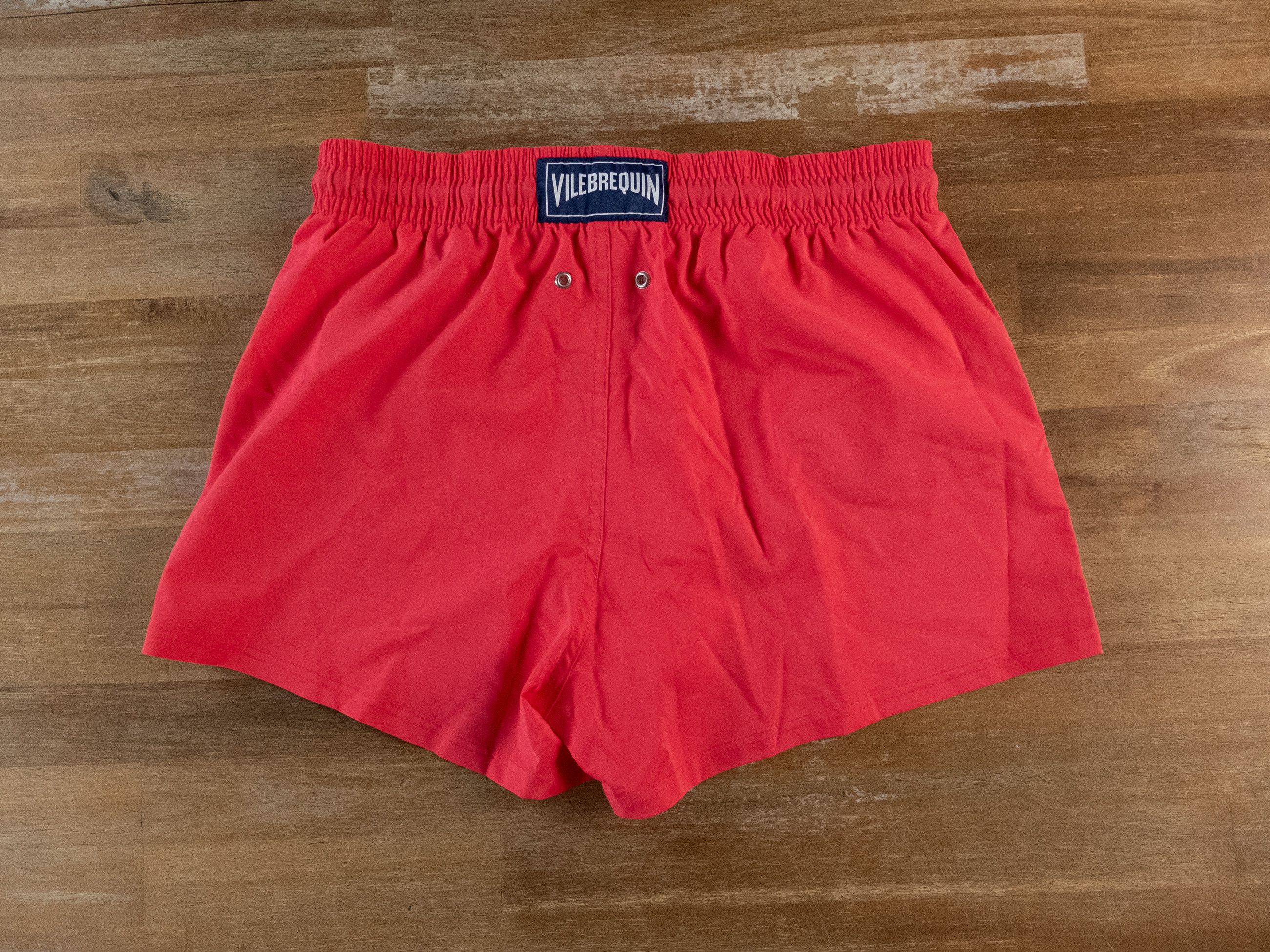 Vilebrequin VILEBREQUIN Massala solid pink fitted stretch swim shorts Size US 32 / EU 48 - 10 Thumbnail