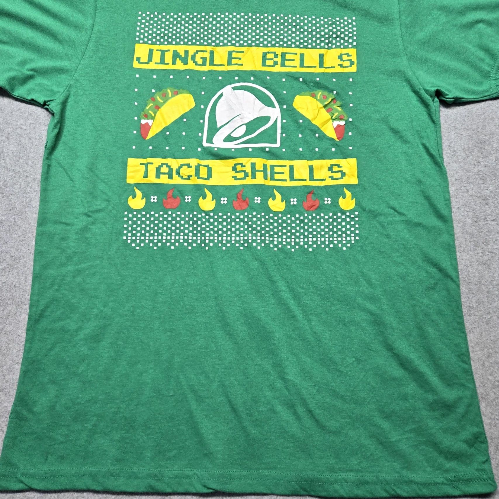 Bell Taco Bell Shirt Mens L Green Jingle Bells Taco Shells Logo Graphic Crewneck Christmas Size US L / EU 52-54 / 3 - 5 Thumbnail