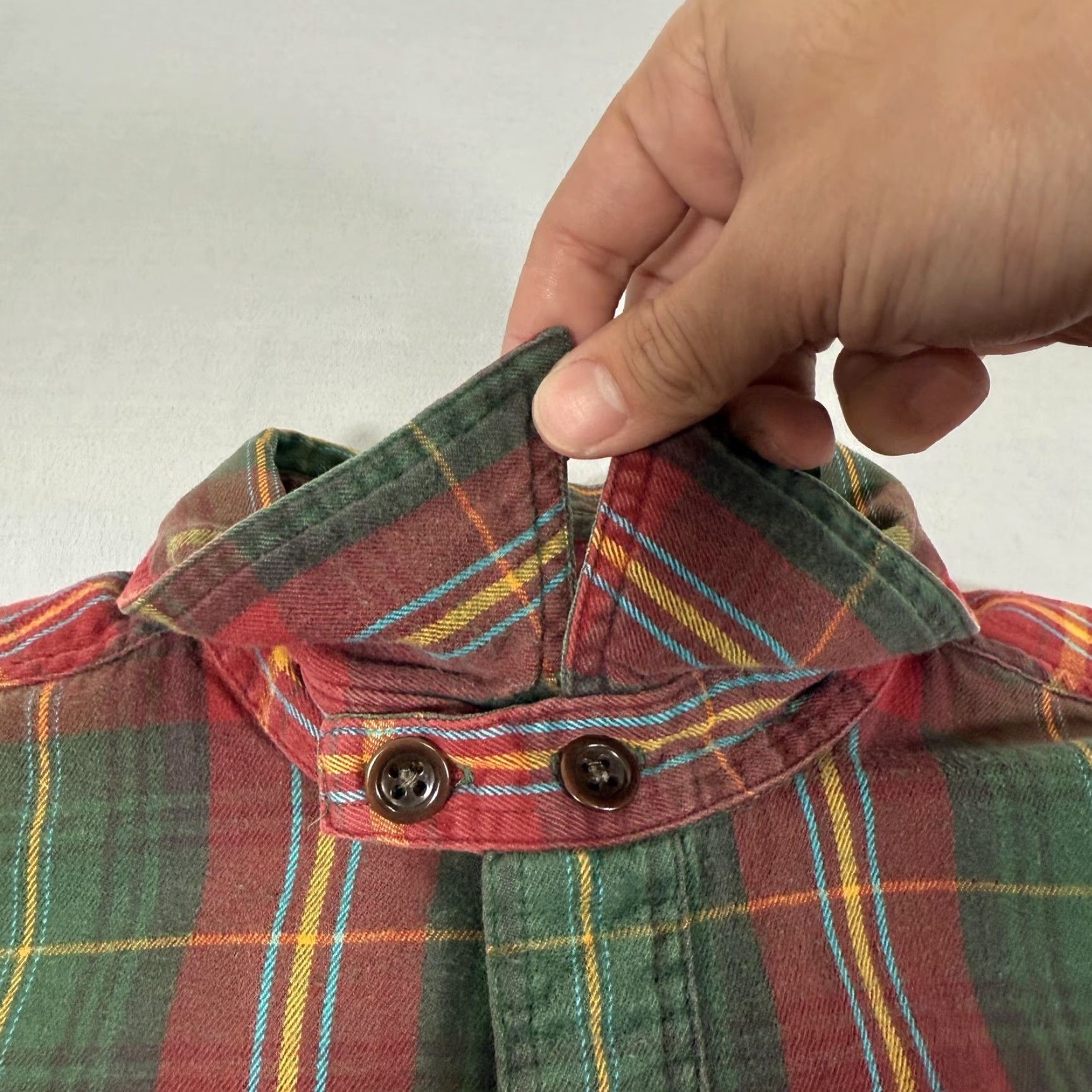 Polo Ralph Lauren VINTAGE Polo Ralph Lauren Shirt Mens M Plaid Flannel Button-Up Chin Strap Size US M / EU 48-50 / 2 - 3 Thumbnail