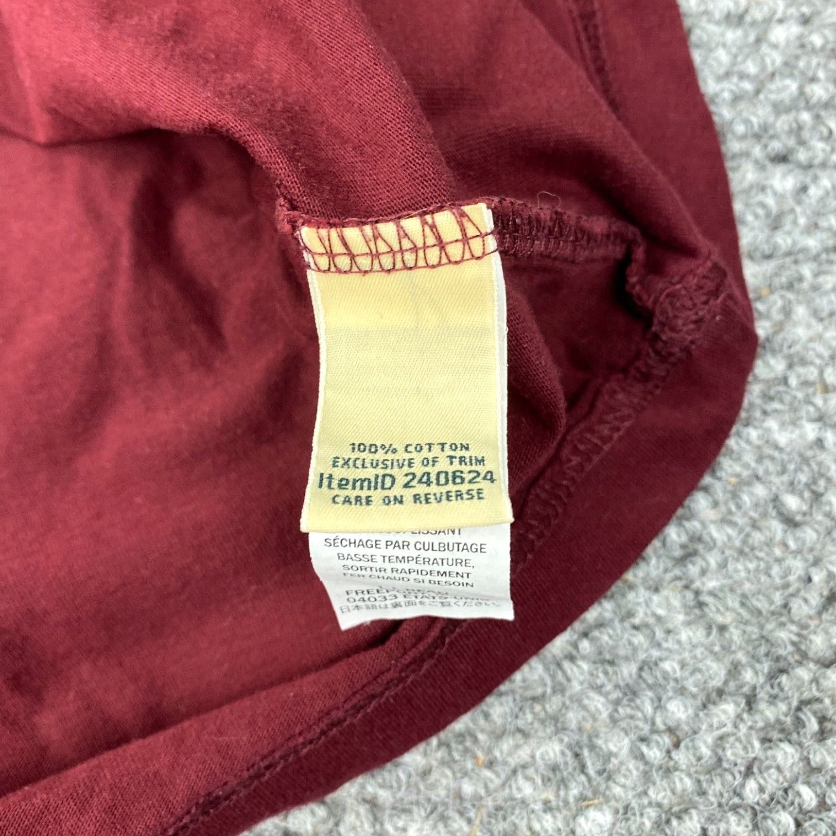 Vintage LL Bean Pocket Shirt Mens Medium Maroon Plain Traditional Fit Unshrinkable Tee Size US M / EU 48-50 / 2 - 5 Thumbnail