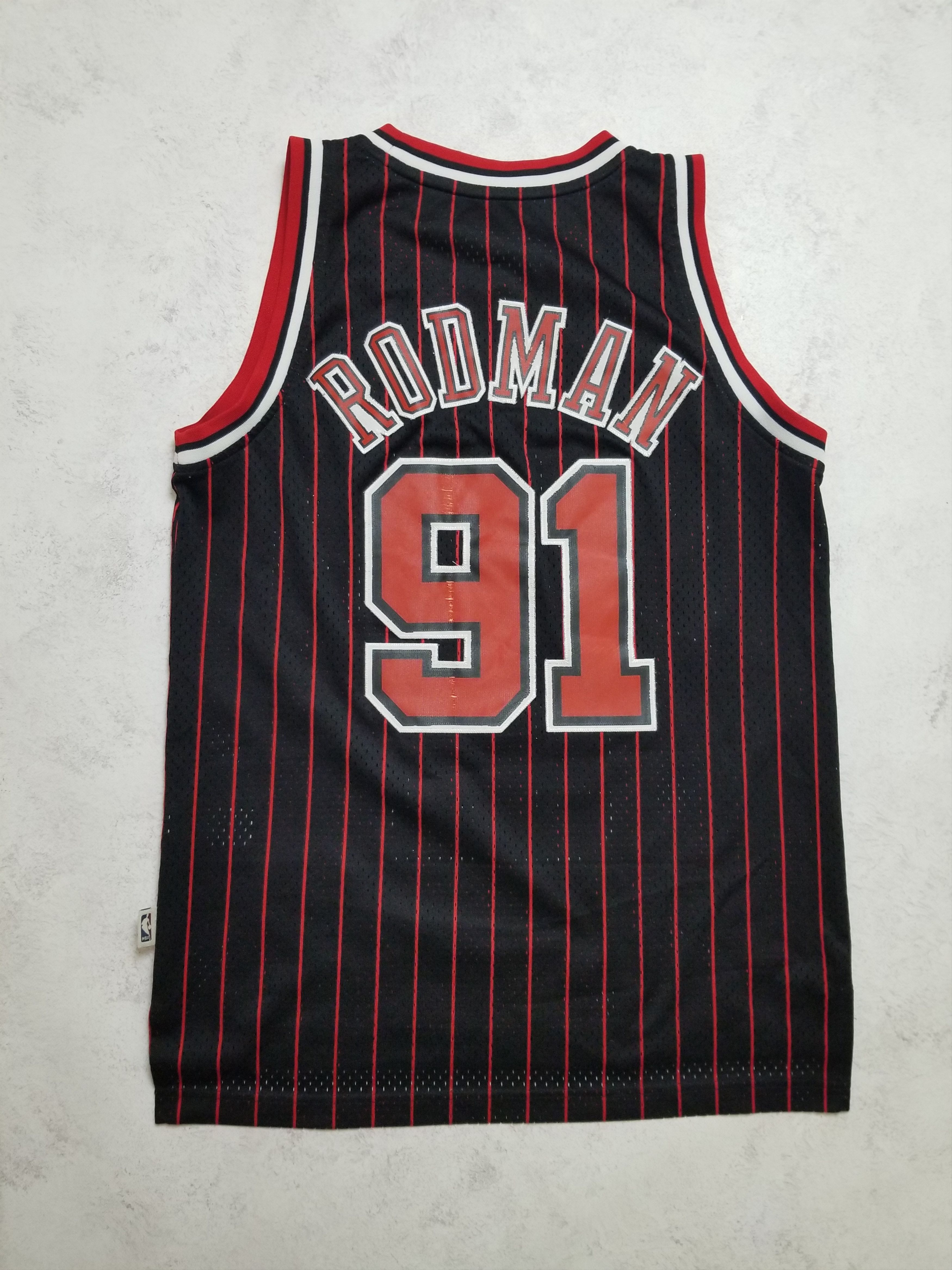 Adidas Dennis Rodman #91 Chicago Bulls NBA Embroidered Jersey Size US M / EU 48-50 / 2 - 2 Thumbnail