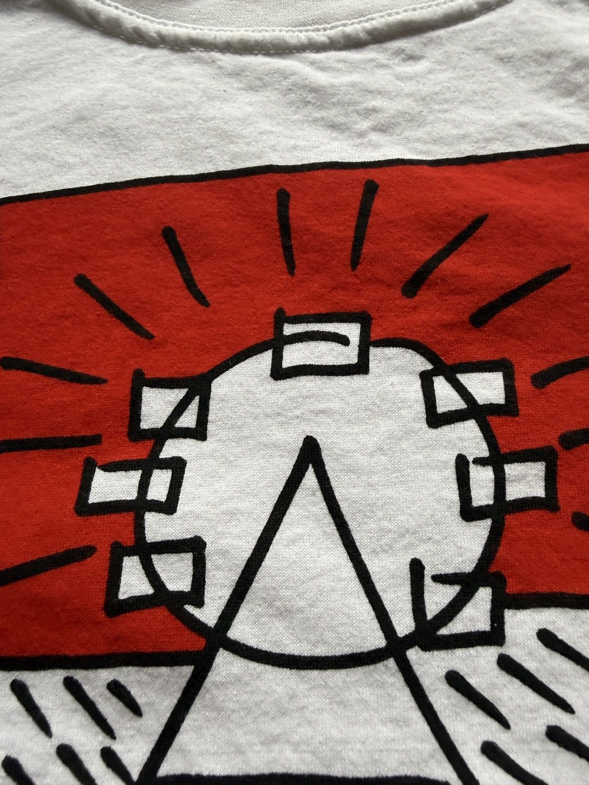 Vintage Vintage 90s Vienna Pyramid Art Keith Haring Style Tee Size US XL / EU 56 / 4 - 3 Thumbnail