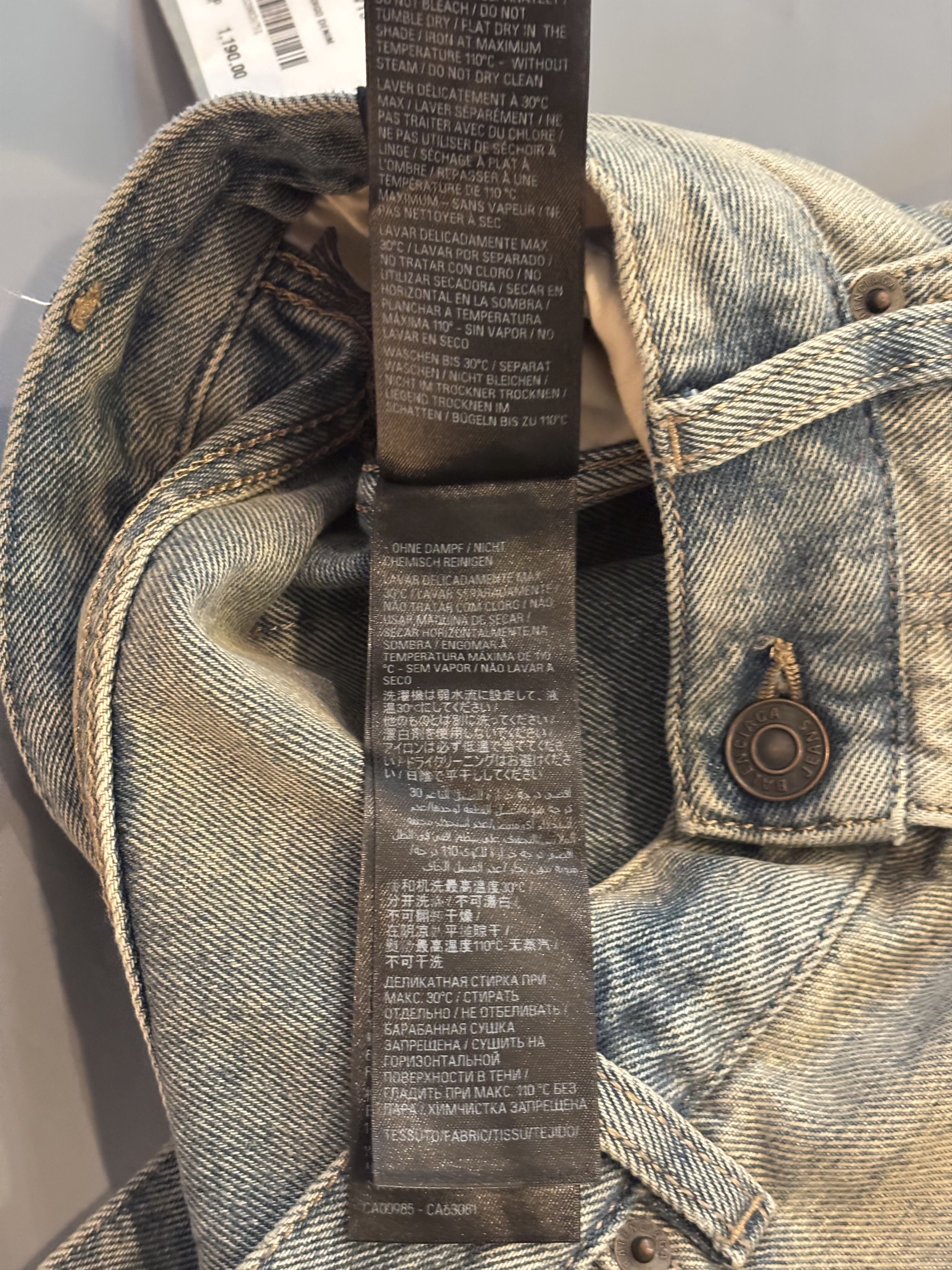 Balenciaga Jean’s large baggie Balenciaga bleu délavé en tbe Size US 30 / EU 46 - 14 Thumbnail