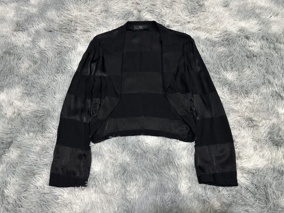 Y's 🔥Vintage Y’s Yohji Yamamoto Striped Cropped Cardigan Jacket Size S / US 4 / IT 40 - 1 Thumbnail