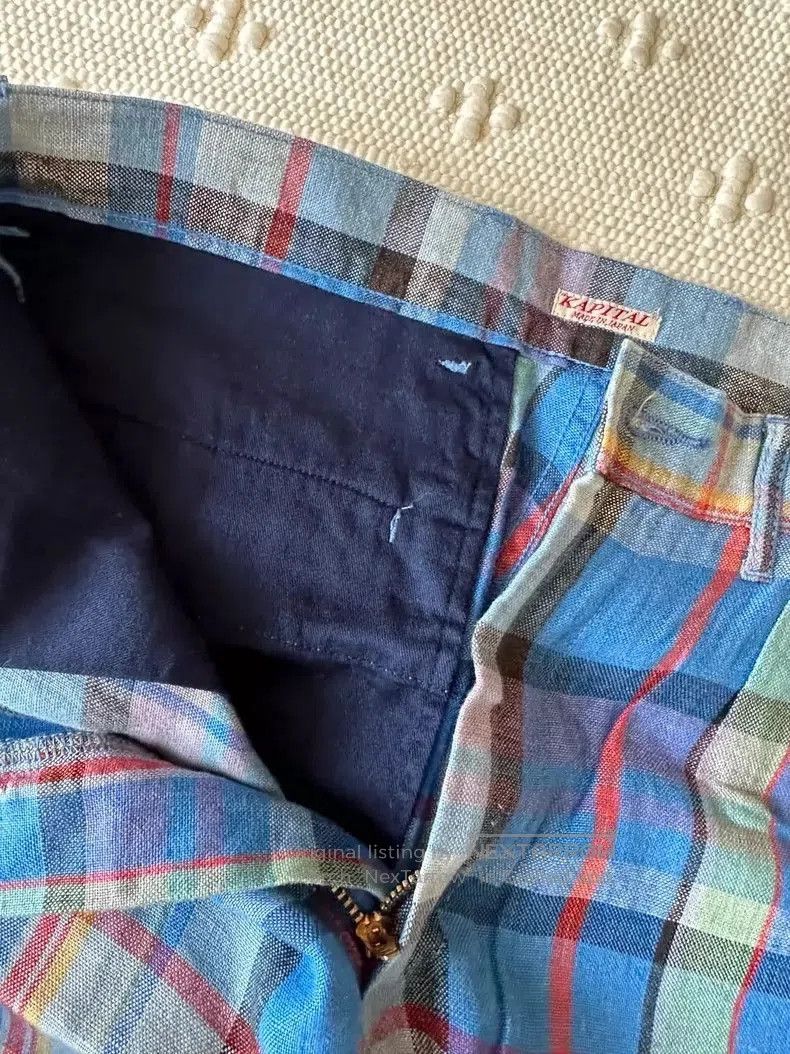 Kapital Kapital Plaid Casual Linen Shorts Size US 30 / EU 46 - 7 Thumbnail