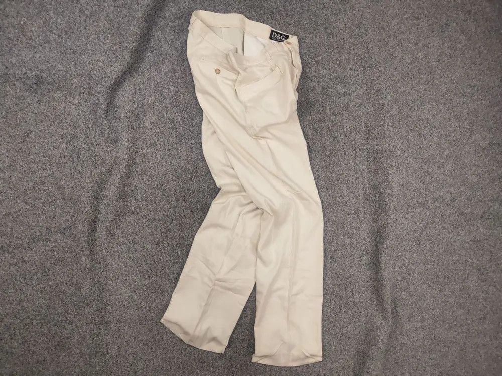 Dolce & Gabbana Vintage 90s Dolce & Gabbana Cotton herringbone Trouser Pants Size US 34 / EU 50 - 1 Thumbnail