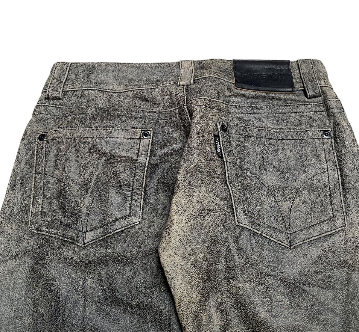 Hysteric Glamour Very Rare Vintage Hysteric Glamour Leather Flare Pants 1990s Size US 29 - 4 Thumbnail