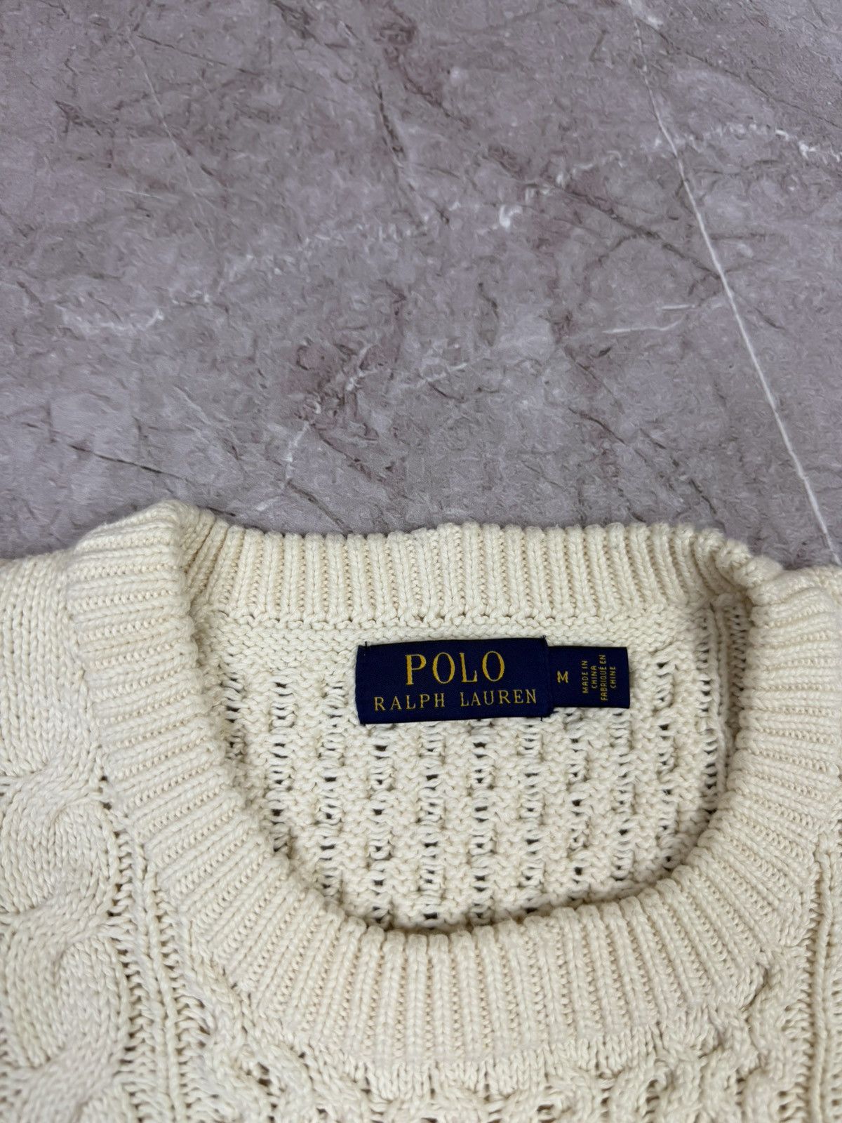 Polo Ralph Lauren Polo Ralph Lauren Heavyweight Cable Knit Cotton Sweater Size US M / EU 48-50 / 2 - 3 Thumbnail