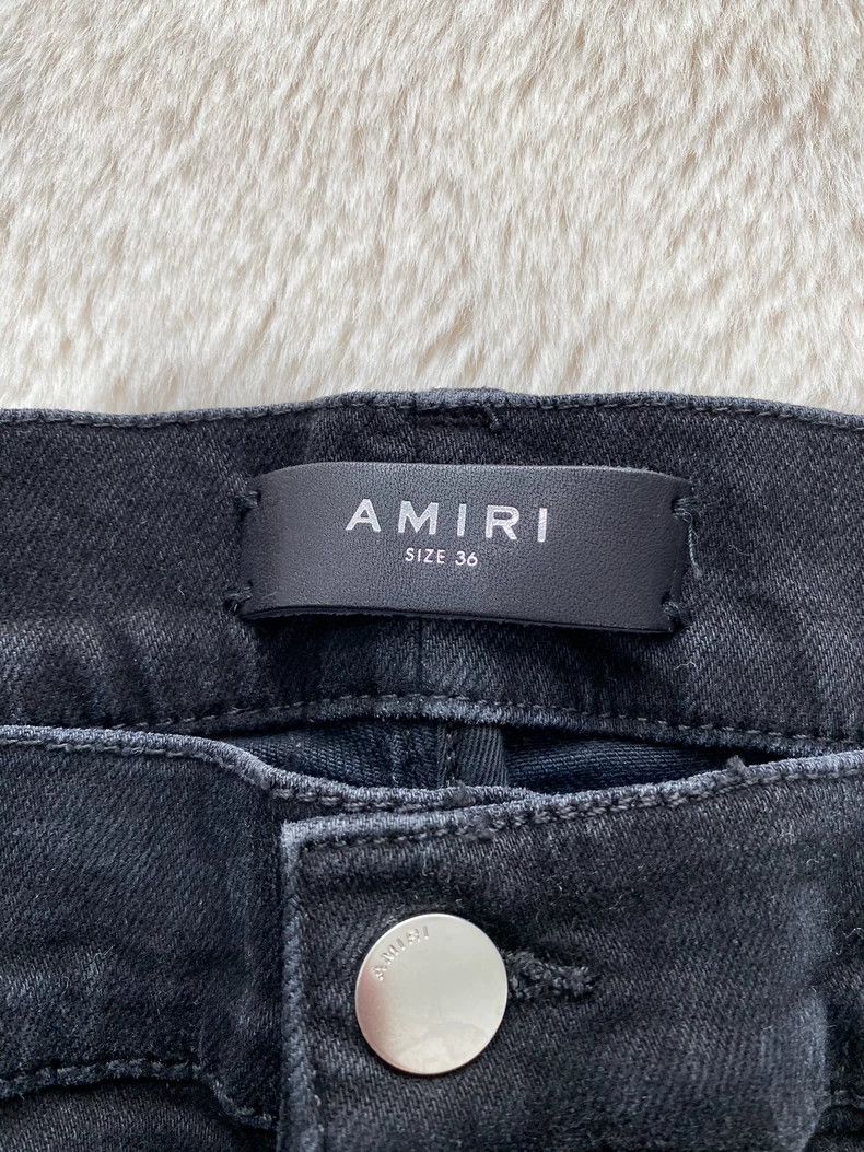Amiri Amiri Washed black mx2 leather jeans 2501-Nextarrow Size US 36 / EU 52 - 2 Thumbnail