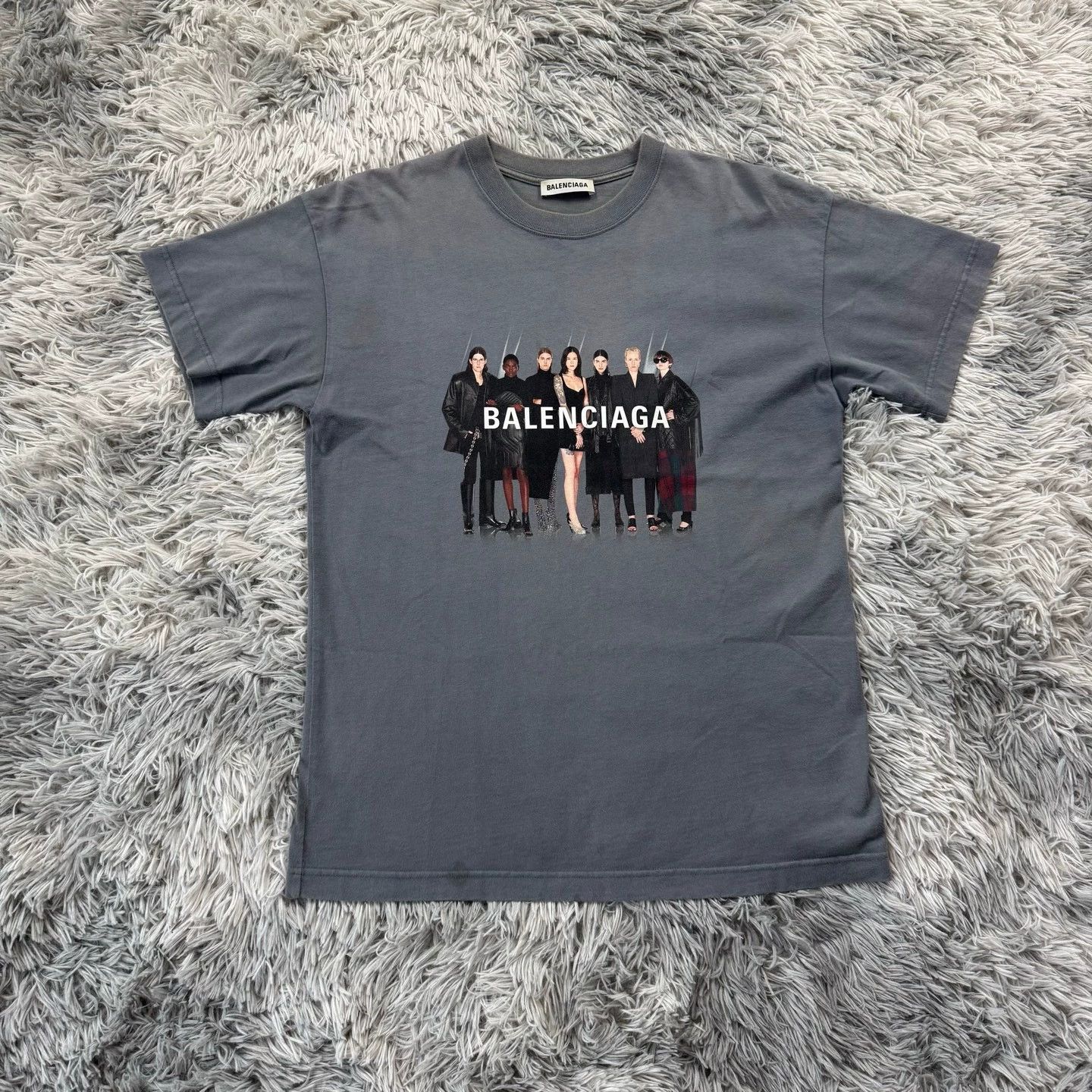 Balenciaga Portrait Model Short Sleeve T-Shirt - dmc