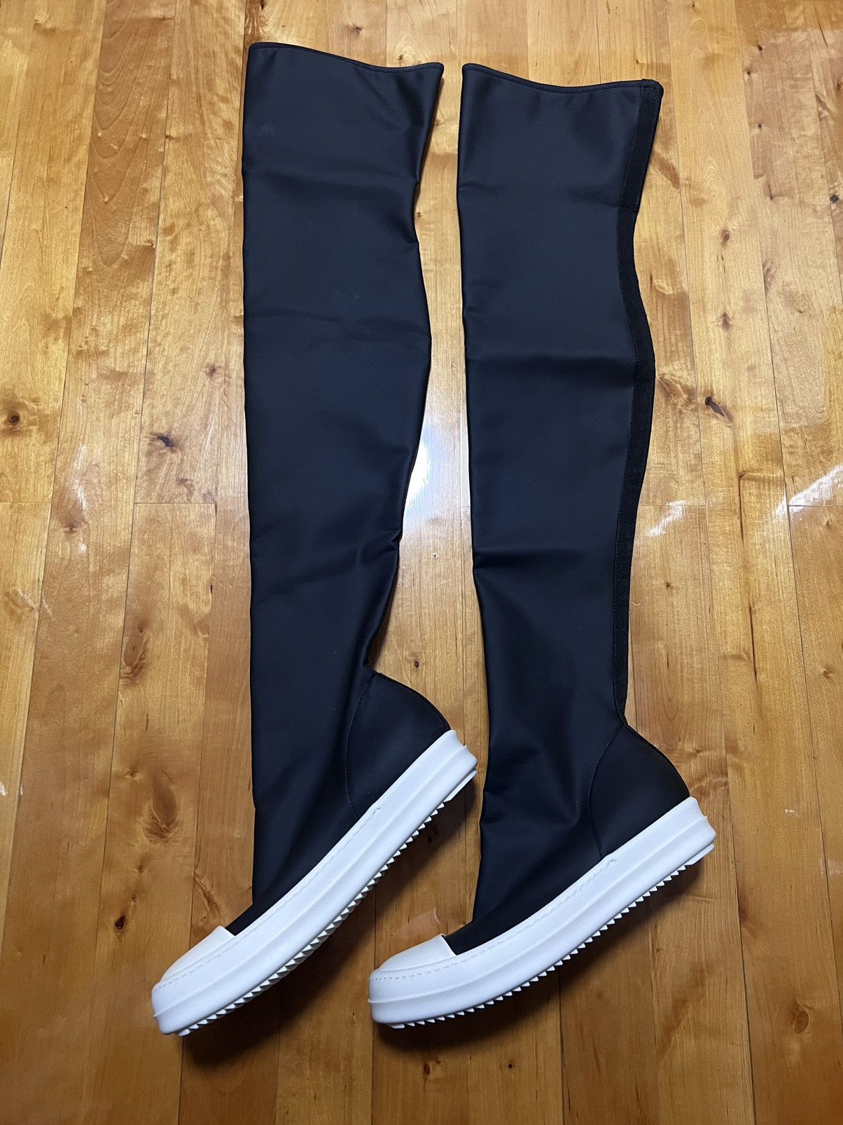 Rick Owens Drkshdw Rick owens ramones thigh high sock sz37.5 Size US 7.5 / IT 37.5 - 4 Thumbnail