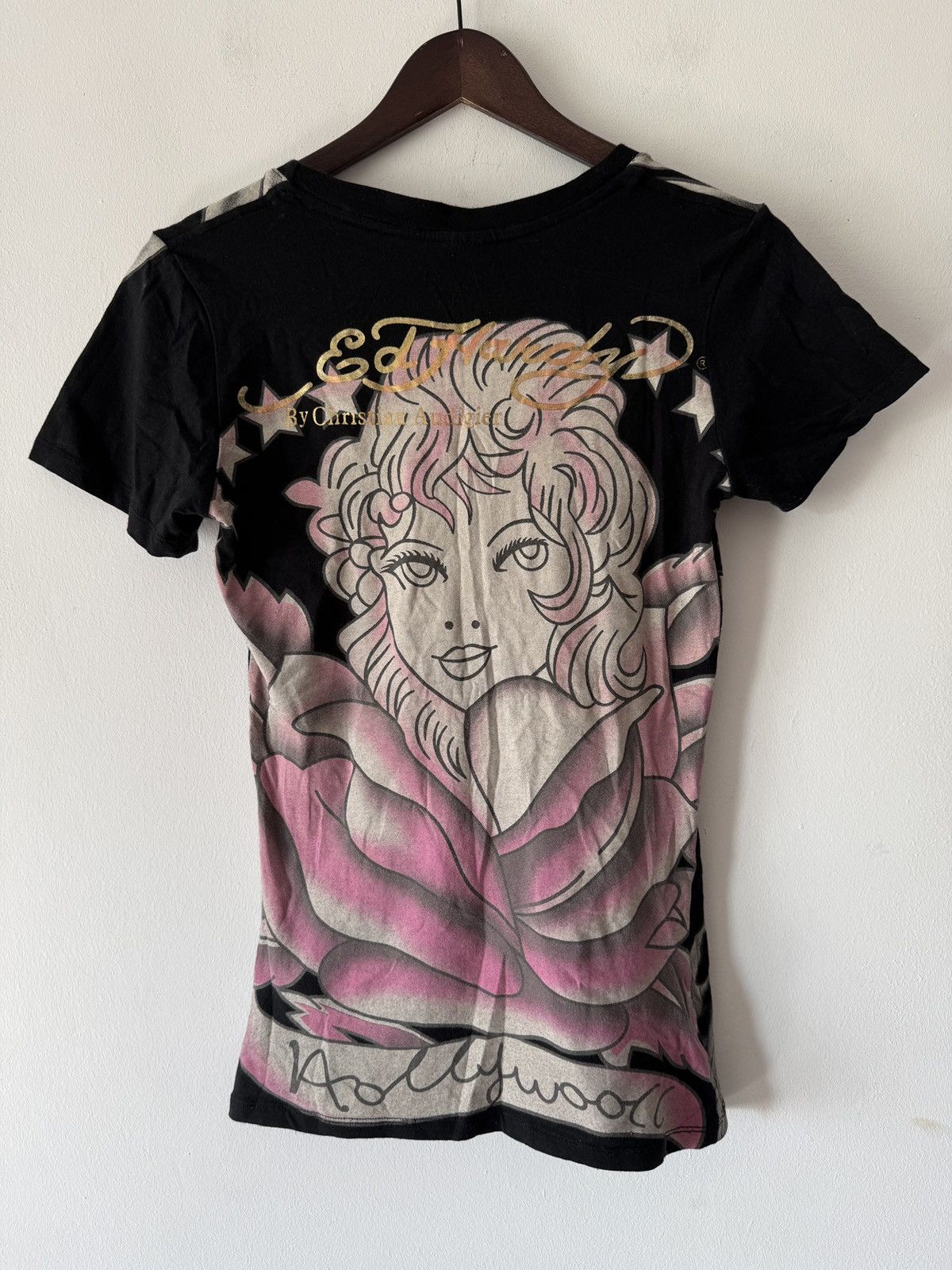 Christian Audigier 🔥🔥 Ed Hardy by Christian Audigier Black Cotton Shirt Size S / US 4 / IT 40 - 2 Thumbnail