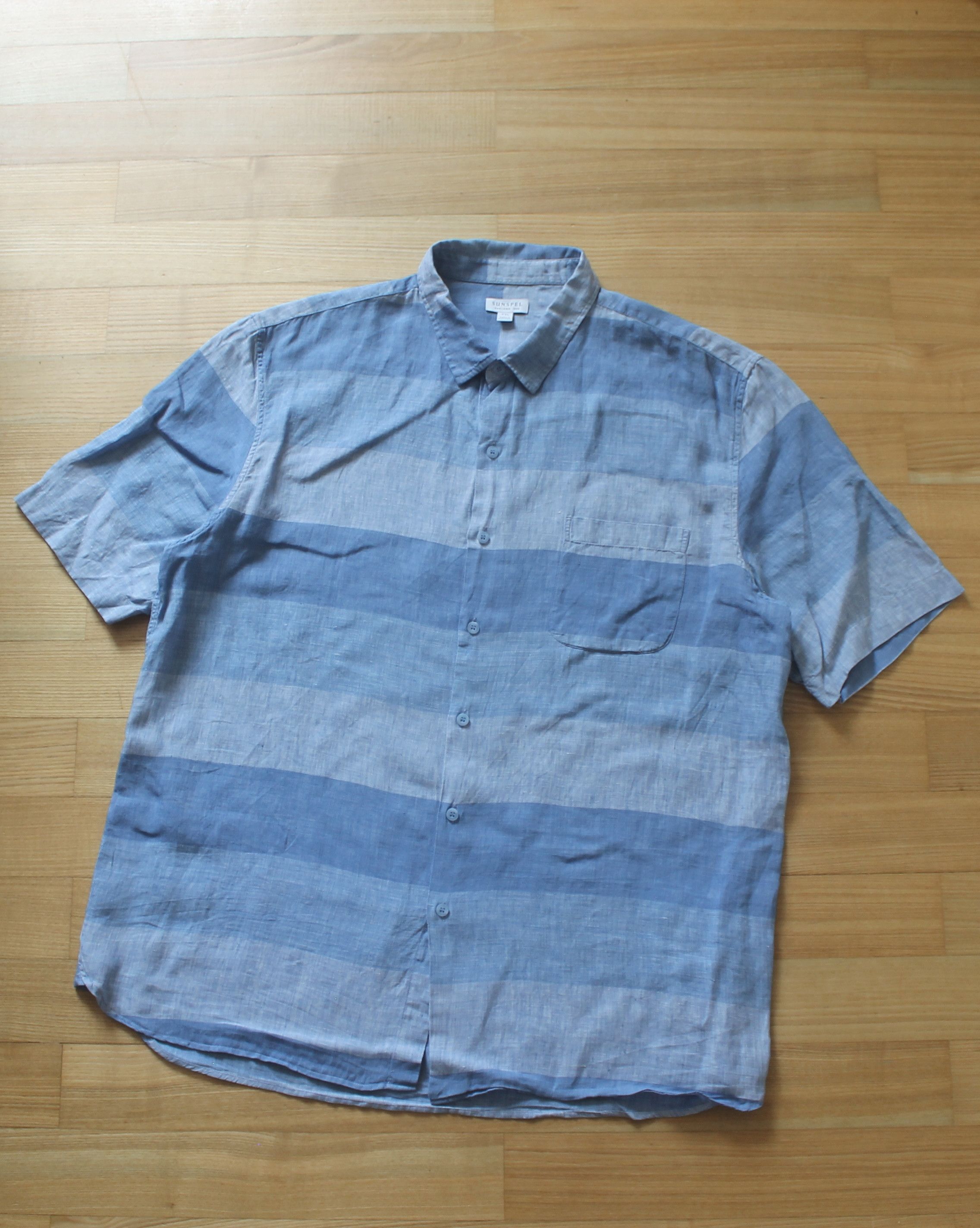 Sunspel Sunspel Linen Short Sleeve Shirt Size US XXL / EU 58 / 5 - 4 Thumbnail