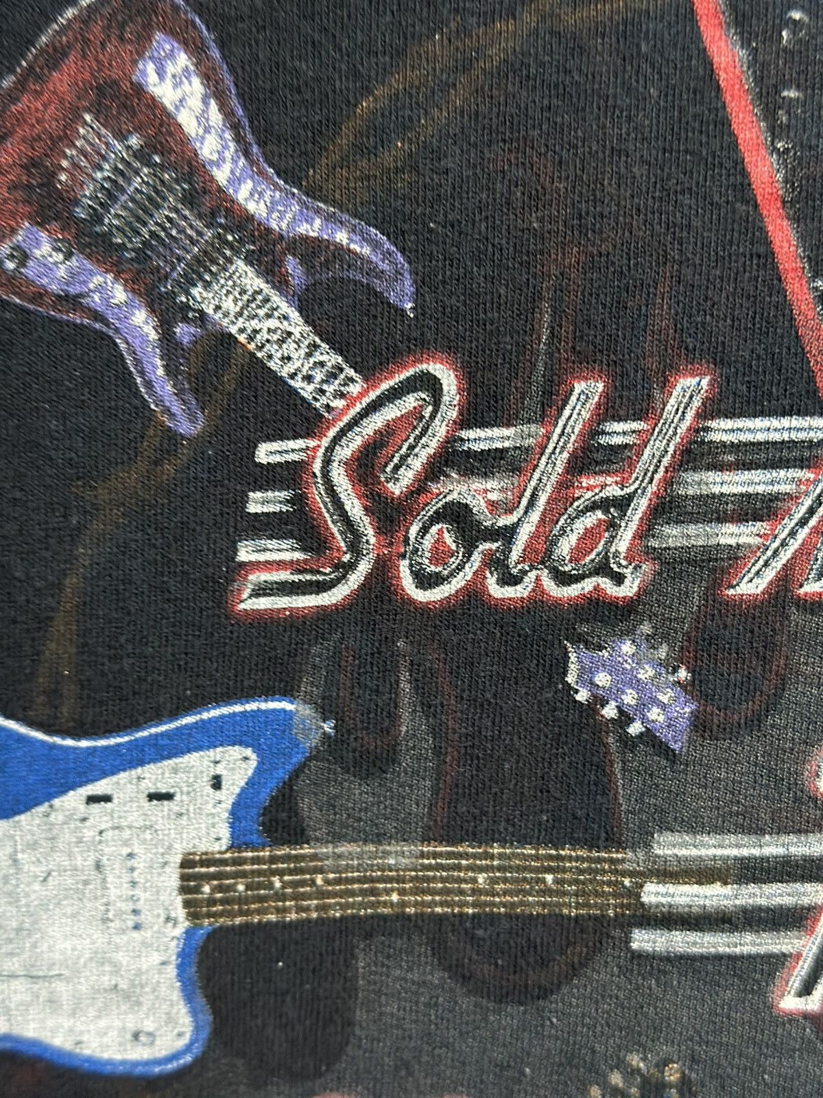 Vintage Vintage Sold My Soul To Rock ‘N Roll Faded Tee Size US XL / EU 56 / 4 - 3 Thumbnail