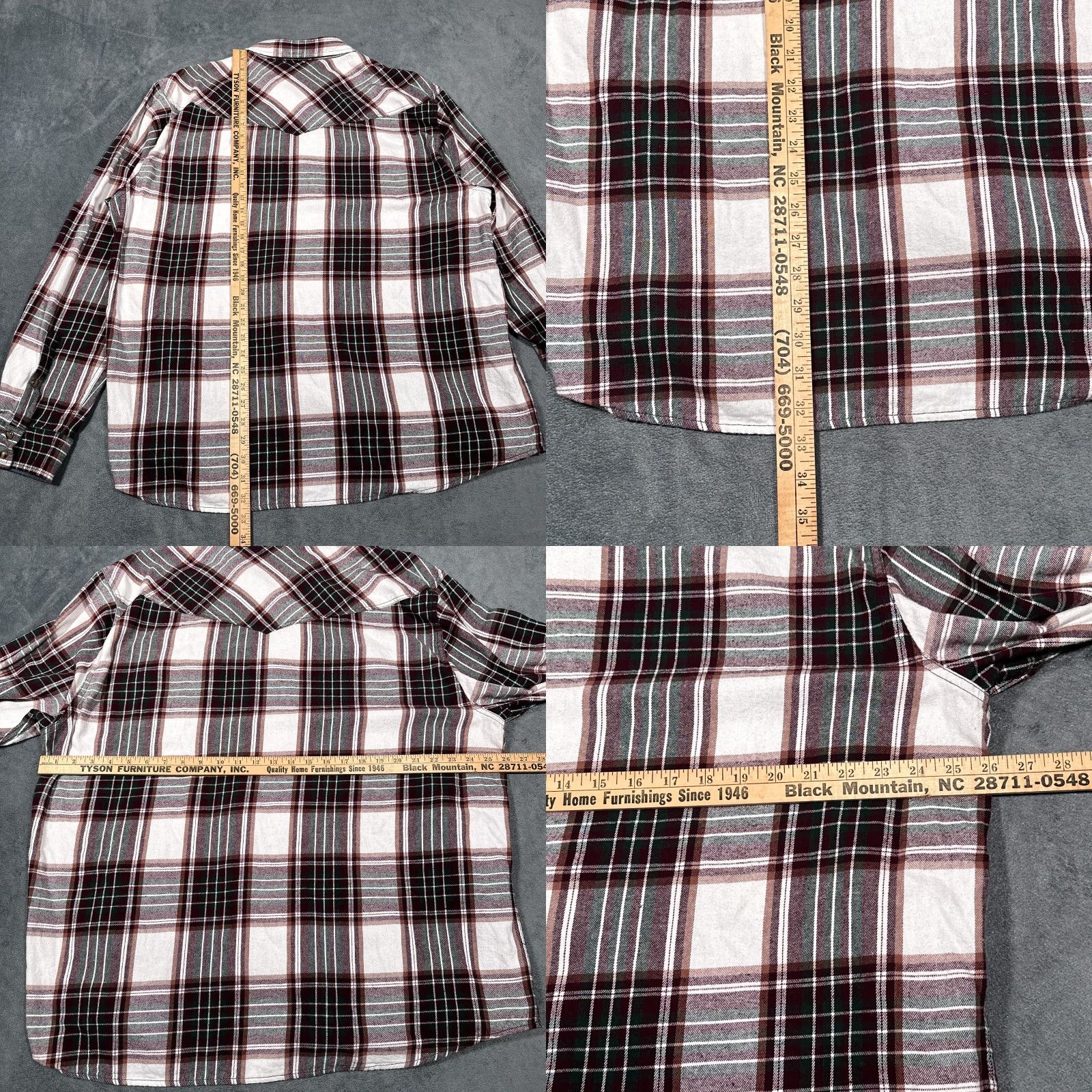 Cody James VINTAGE Cody James Western Shirt Men 3XL Plaid Cotton Flannel Cowboy Rodeo Western Ranchwear Long Sleeve Button-Up Size US XXL / EU 58 / 5 - 8 Thumbnail