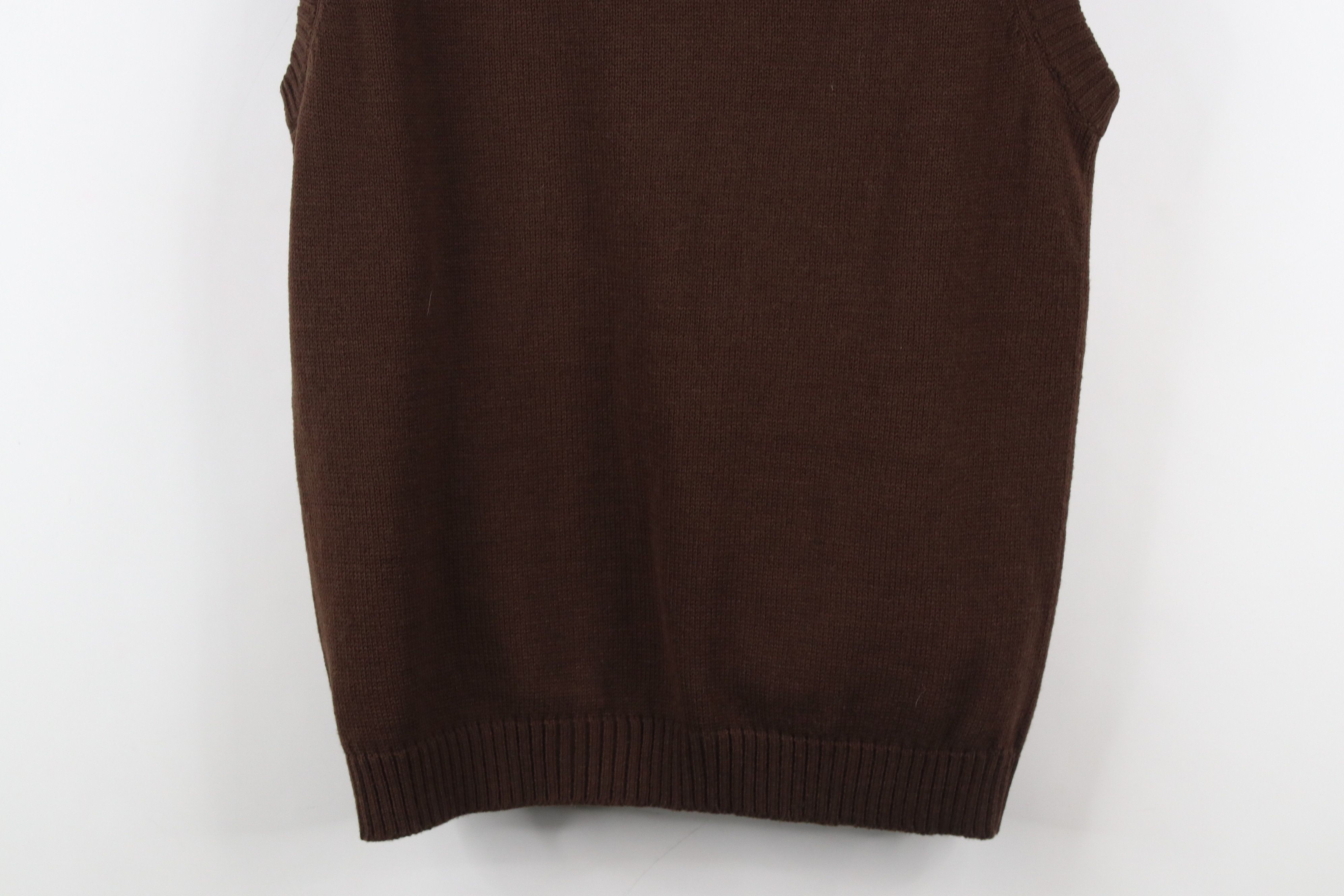 Vintage Vintage 70s Streetwear Geometric Cable Knit Sweater Vest Size M / US 6-8 / IT 42-44 - 9 Thumbnail
