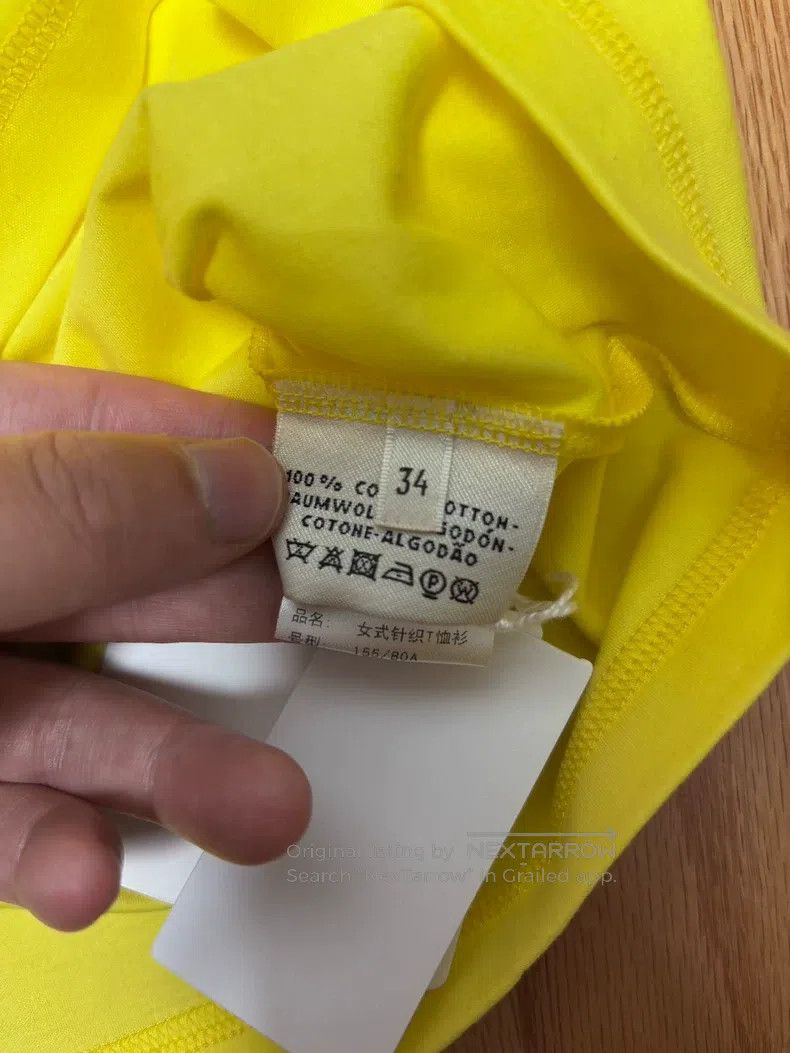 Hermes Hermes Women's short-sleeved T-shirt, bright yellow with c Size XXS / US 00 / IT 34 - 5 Thumbnail