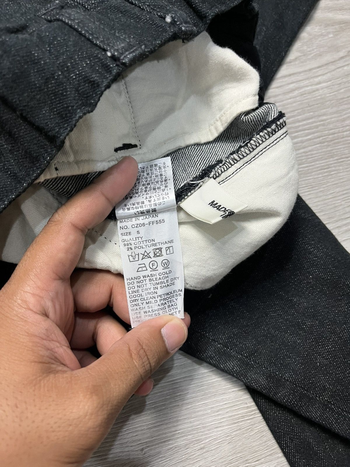 CABANE de ZUCCa × Issey Miyake × Japanese Brand Cabane De Zucca Asymmetrical Multi Button Denim Size US 30 / EU 46 - 8 Thumbnail
