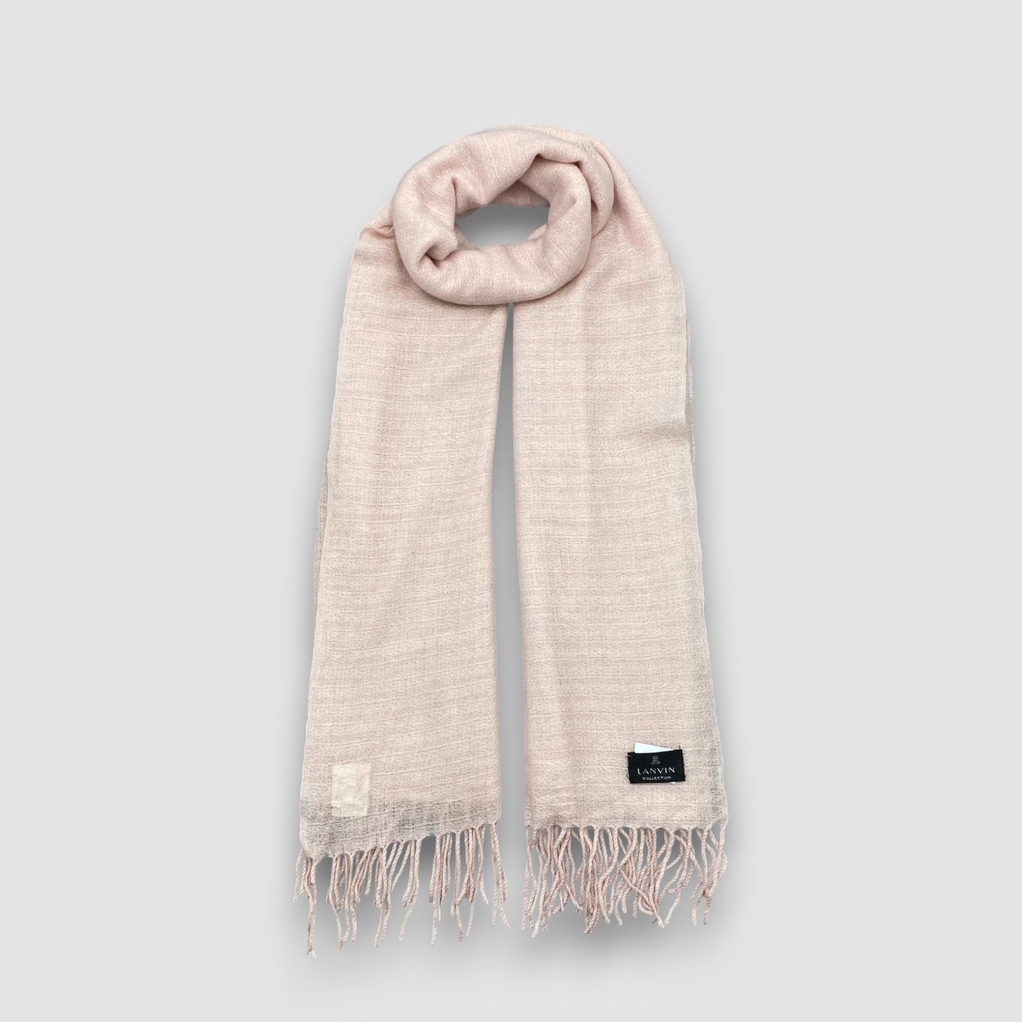 Lanvin Vintage Lanvin Scarf Muffler Wool Winter Fringe Scarves Size ONE SIZE - 1 Thumbnail
