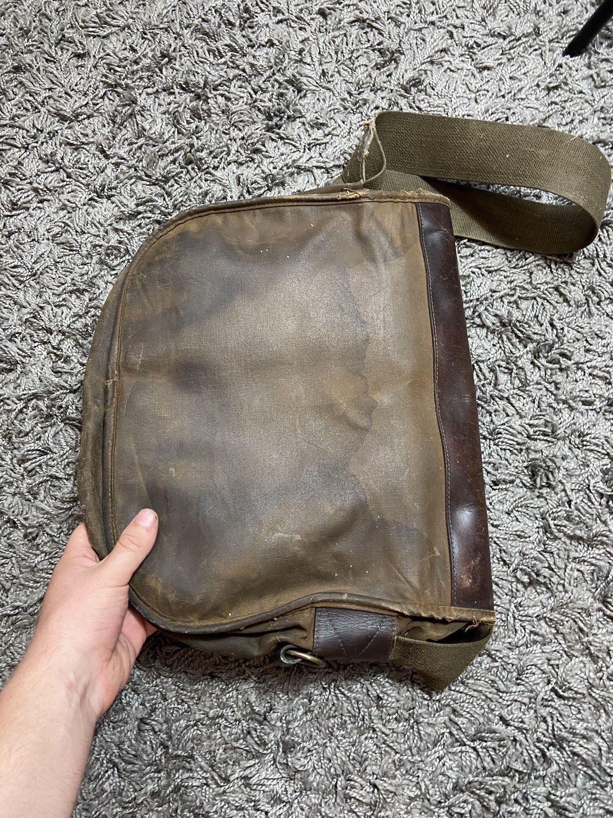 Barbour × Vintage BARBOUR WAXED VINTAGE 00s SHOULDER BAG ENGLAND LONDON Size ONE SIZE - 6 Thumbnail