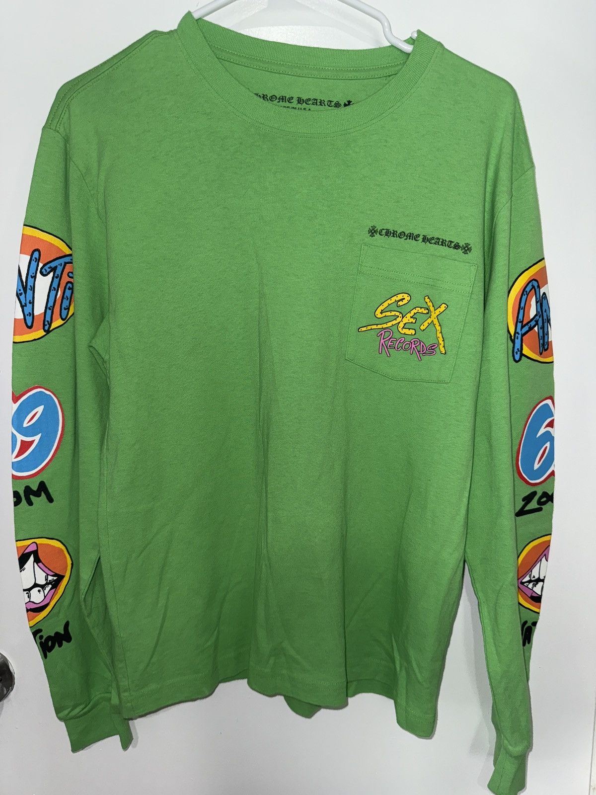 スウェット・トレーナー Chrome Hearts Matty Boy Link Crewneck Sweatshirt Lime Green Chrome Hearts Matty Boy Link Crewneck Sweatshirt - SRM