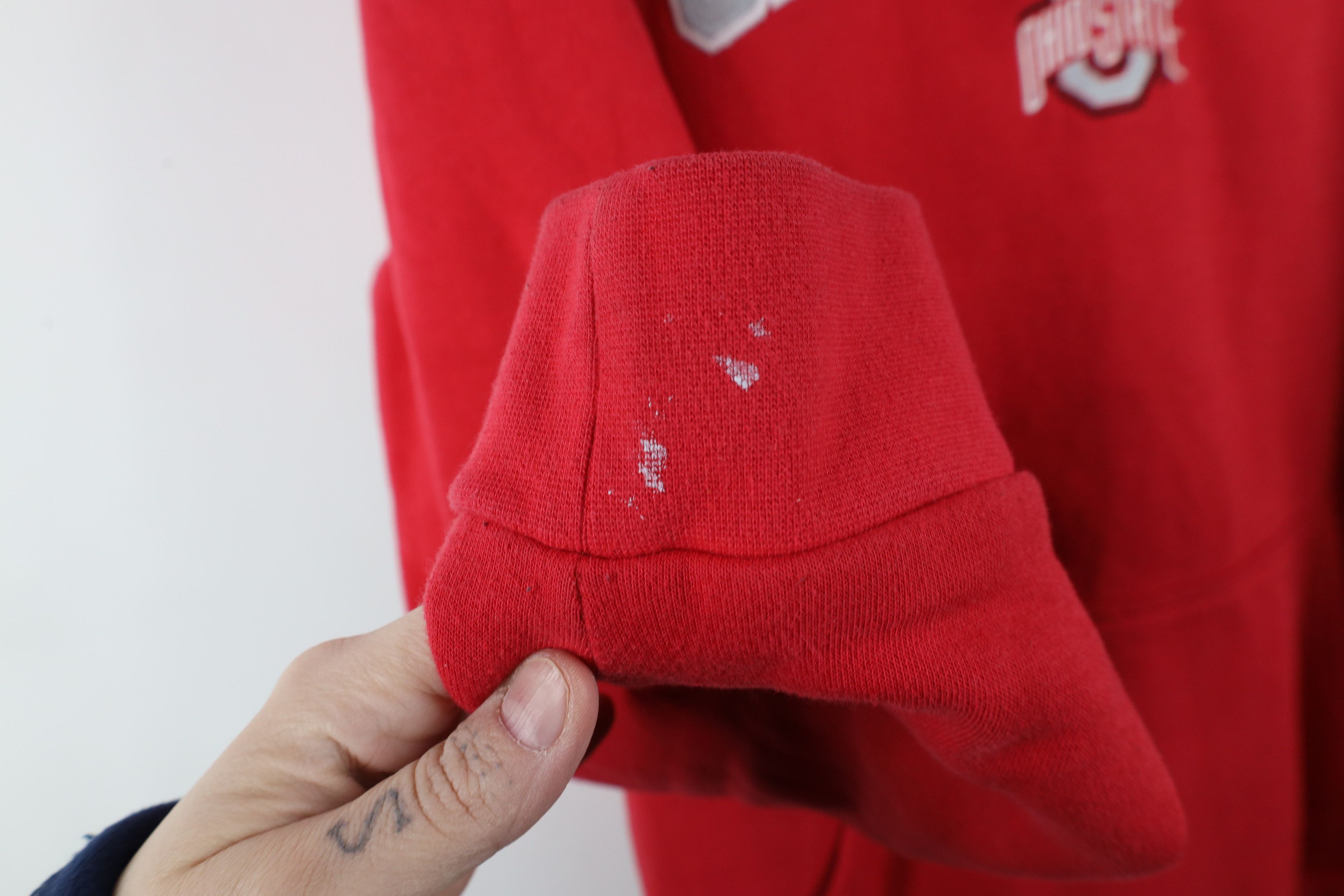 Champion × Vintage Vintage Champion Ohio State University Football Hoodie Red Size US XL / EU 56 / 4 - 7 Thumbnail