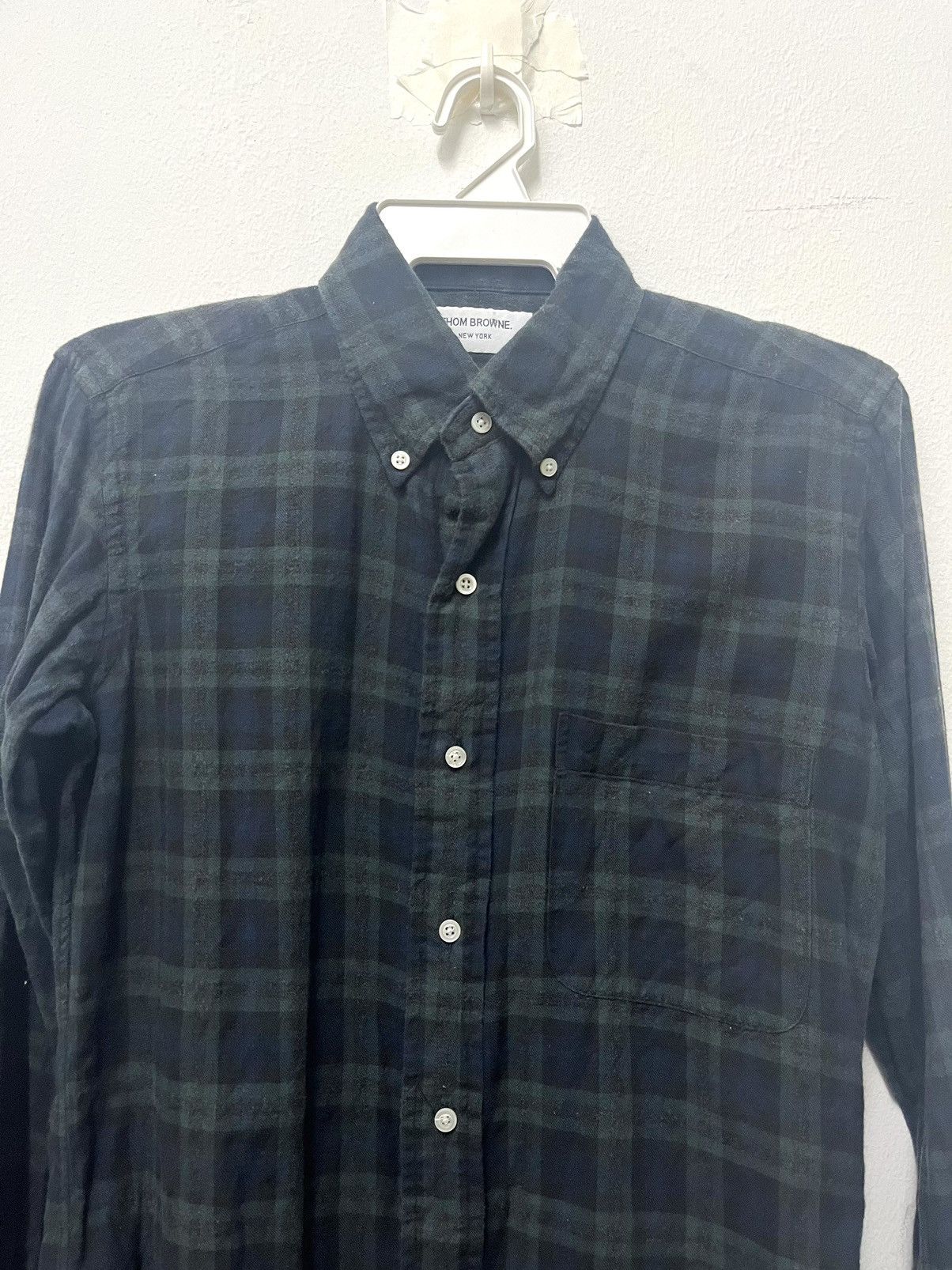 Thom Browne Thom Browne Flannel Shirt ButtonDown Size US M / EU 48-50 / 2 - 2 Thumbnail