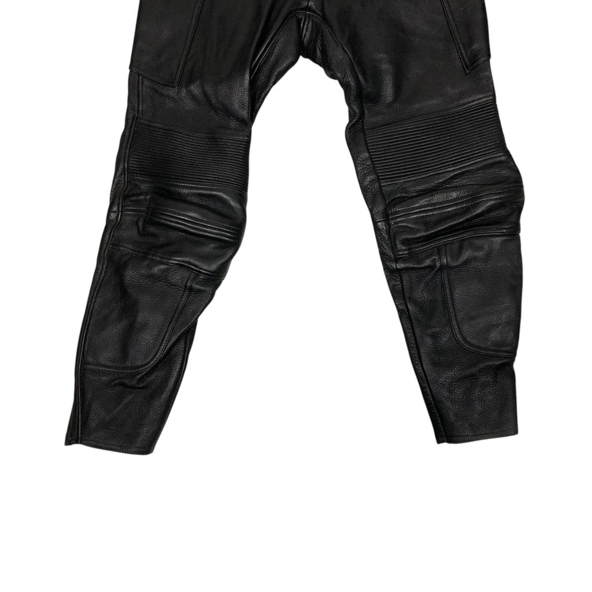 Genuine Leather 🔥VINTAGE GENUINE LEATHER BIKER PANTS HIVE ISSEY MIYAKE Size US 28 / EU 44 - 11 Thumbnail