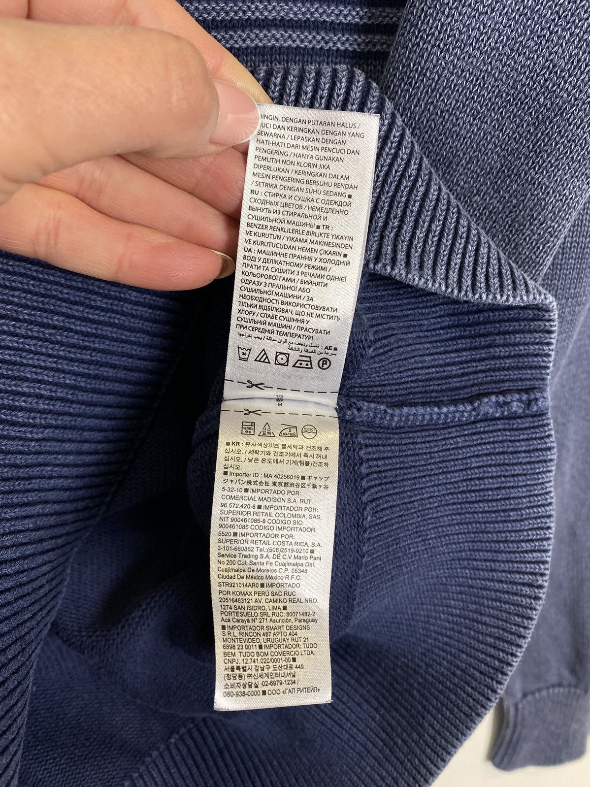 Other Gap Washed Blue Knit Sweater USA Logo Size M Hype Jumper Top Size US M / EU 48-50 / 2 - 7 Thumbnail