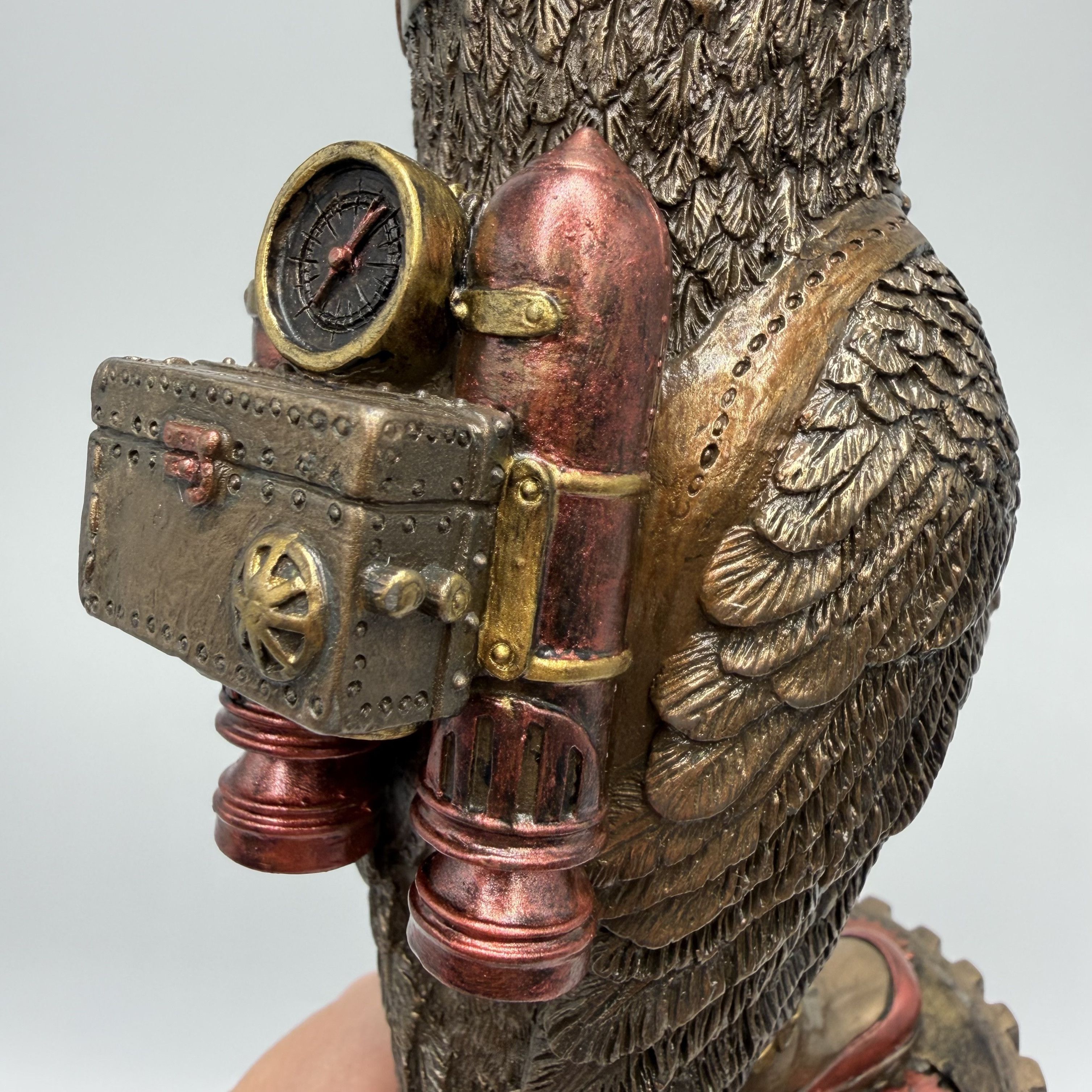 Other Steampunk Owl Figurine Bronze Finish Gift Collectible Statue Size ONE SIZE - 5 Thumbnail