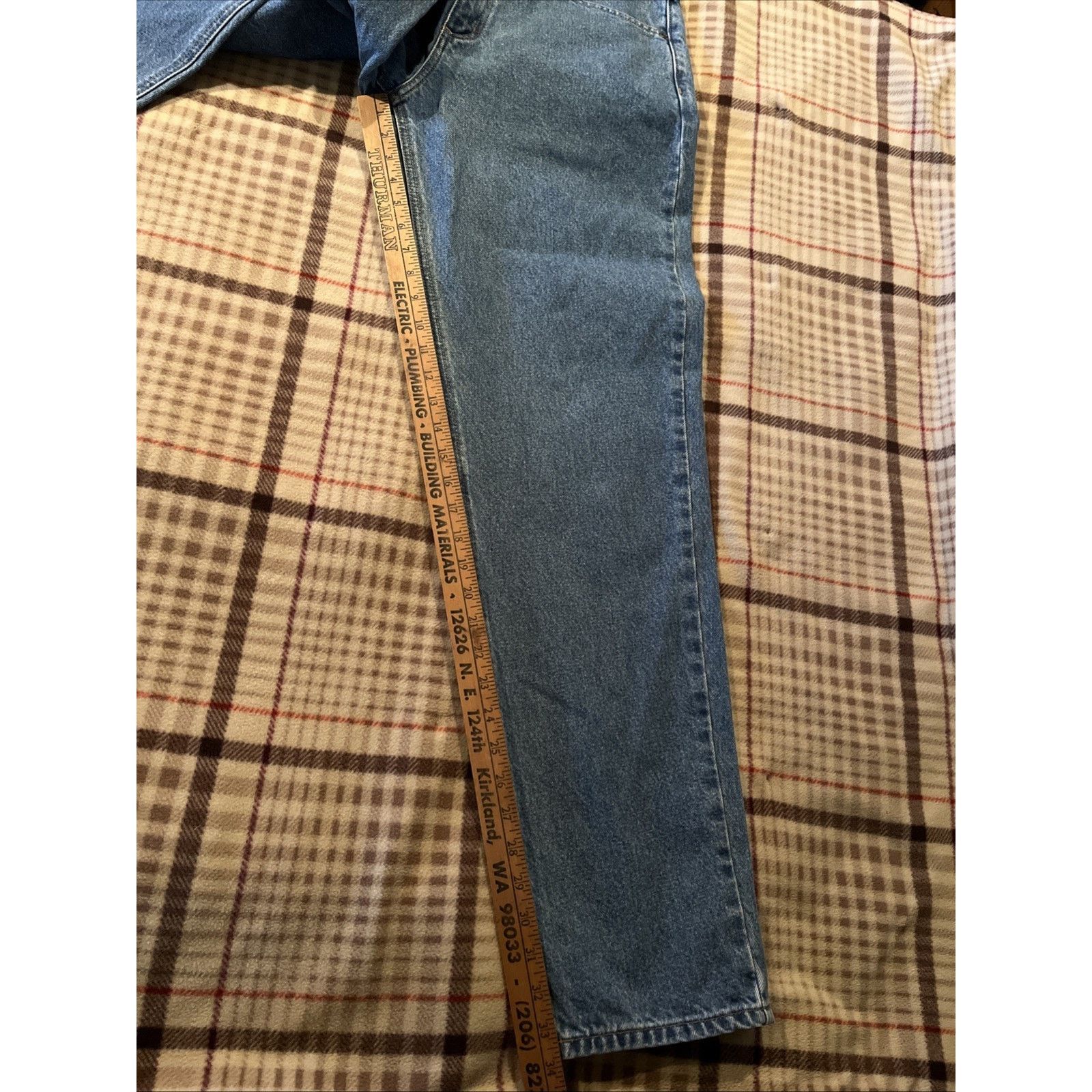 Carhartt Carhartt B17 Jeans Mens 36x34 Denim Med Wash Workwear Blue Size US 36 / EU 52 - 5 Thumbnail