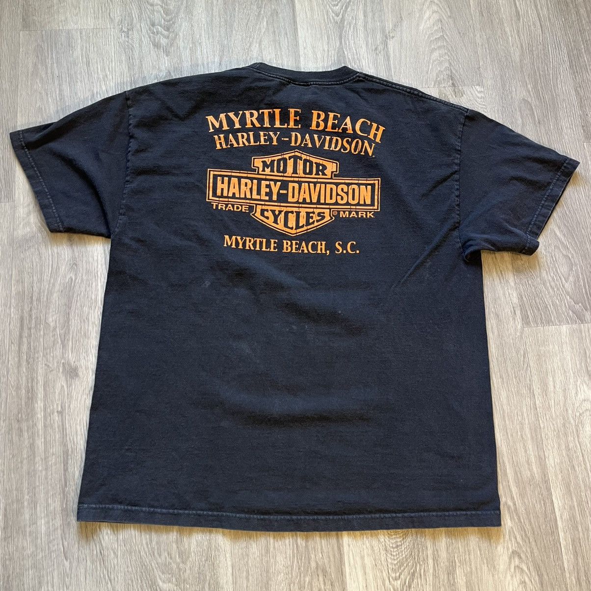 Harley Davidson Vintage 2000s Harley Davidson Crazy Clown T Shirt Grunge ERD Size US XXL / EU 58 / 5 - 2 Thumbnail