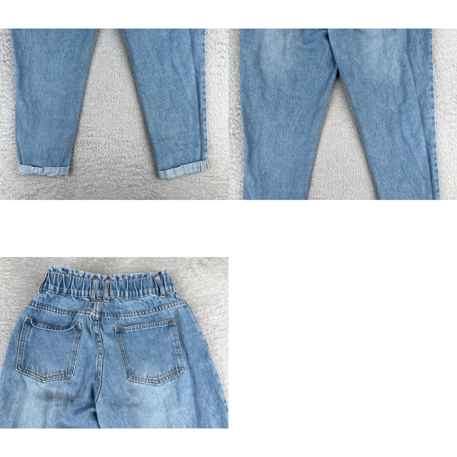 Shein SheIn Jeans Womens Small Petite Denim Straight 5-Pocket Elastic Waist Mid Rise Denim Jeans Blue Size 28" / US 6 / IT 42 - 10 Thumbnail