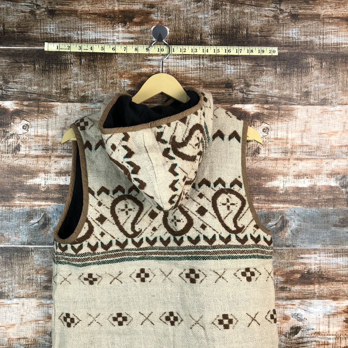 Japanese Brand Amina Brown Cardigan Hoodie Vest #A2301 Size US M / EU 48-50 / 2 - 15 Thumbnail
