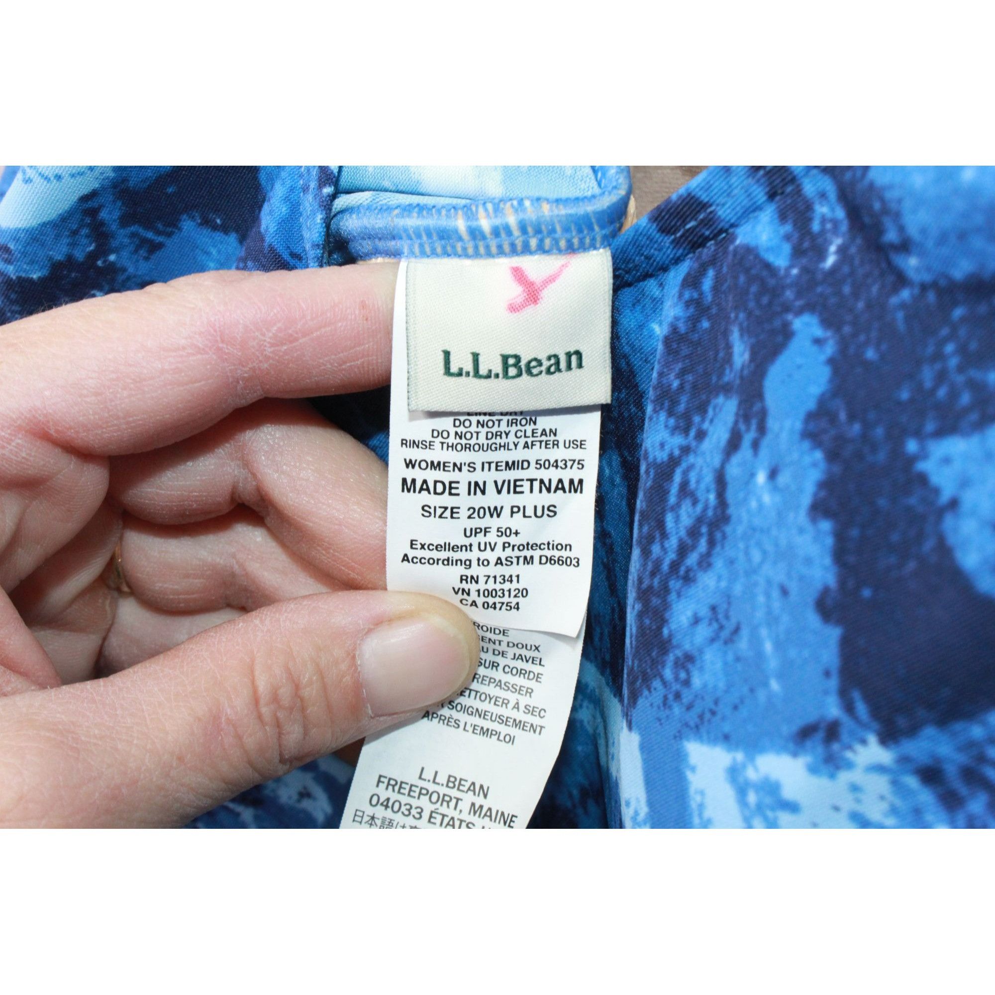 L.L. Bean × Swims LL Bean Women's Shaping Swimwear Tanksuit Print Size XXL / US 16-18 / IT 52-54 - 7 Thumbnail