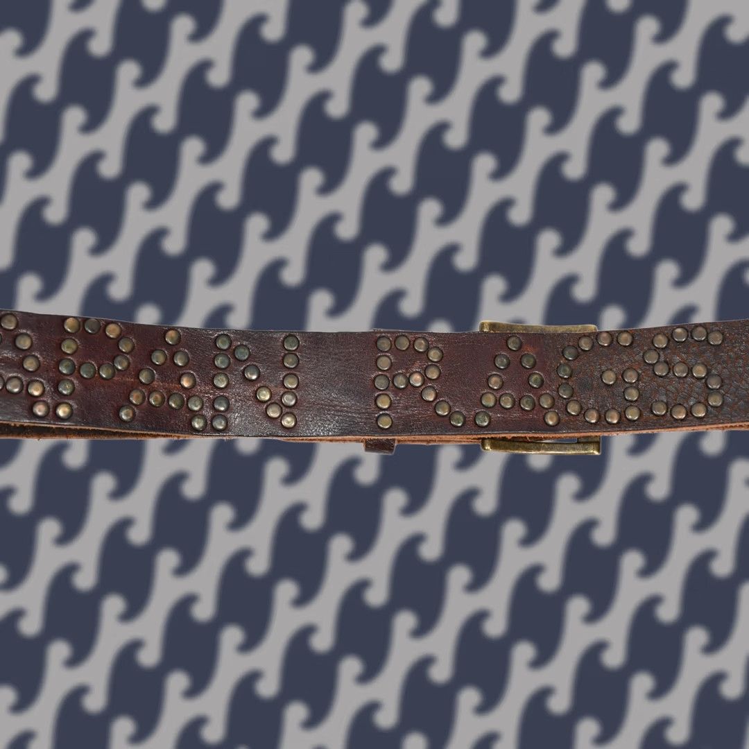 Vintage Japan Rags Belt Men's Brown Leather Studded 95/38 Belt Regular Size Brown Leather Studded Vintage Not Specified Men Mens Size ONE SIZE - 1 Thumbnail