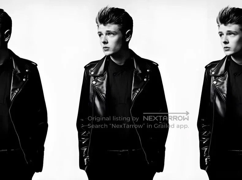 Saint Laurent Paris Saint Laurent Paris size 41 Poster Style Stand Collar Blac Size US L / EU 52-54 / 3 - 6 Thumbnail