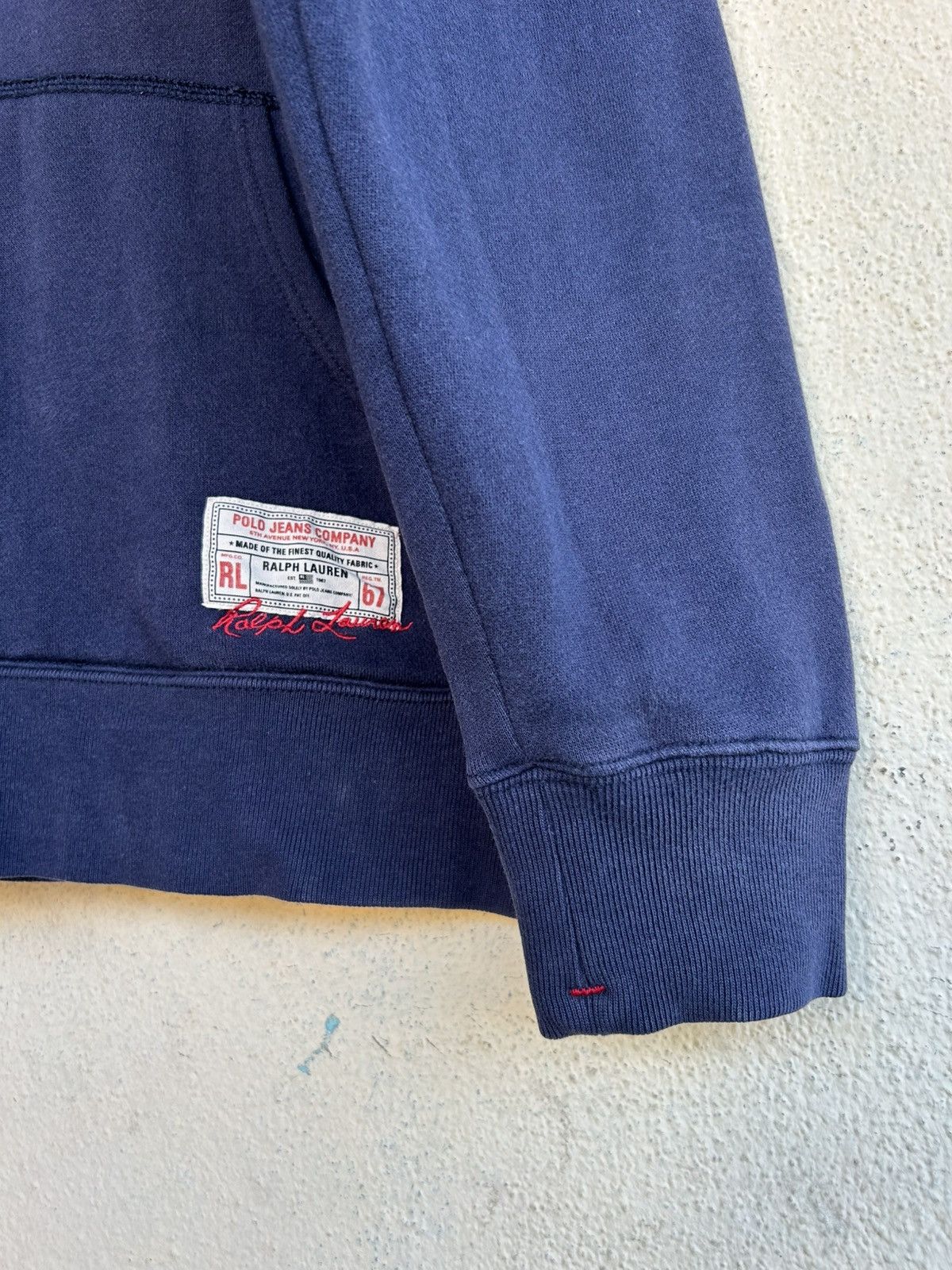 Polo Ralph Lauren × Ralph Lauren × Vintage Polo Jeans Company Sunfaded Hoodie Size US L / EU 52-54 / 3 - 6 Thumbnail