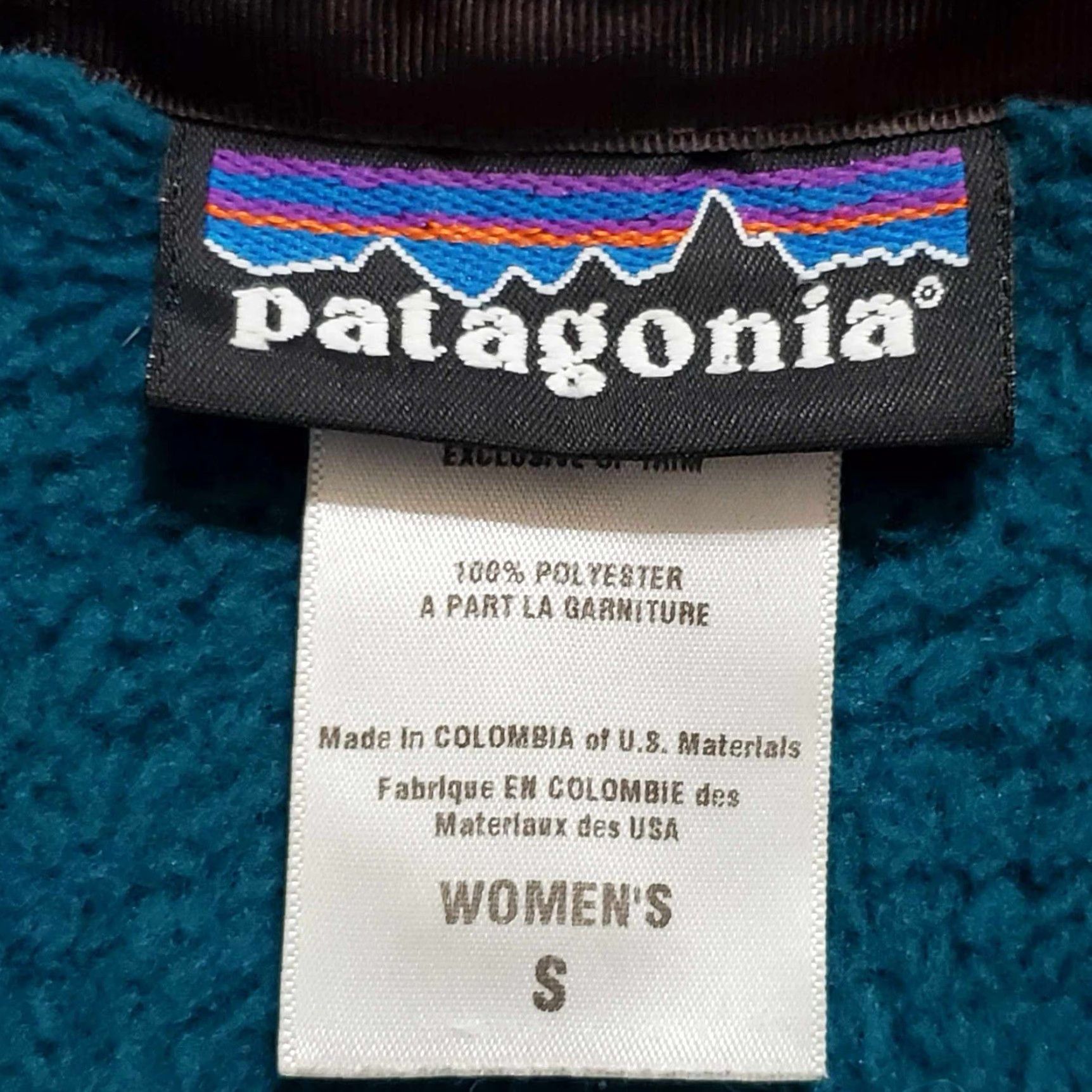 Patagonia VINTAGE Women’s XS Patagonia Retool Snap-T Pullover Teal Turquoise Size S / US 4 / IT 40 - 2 Thumbnail