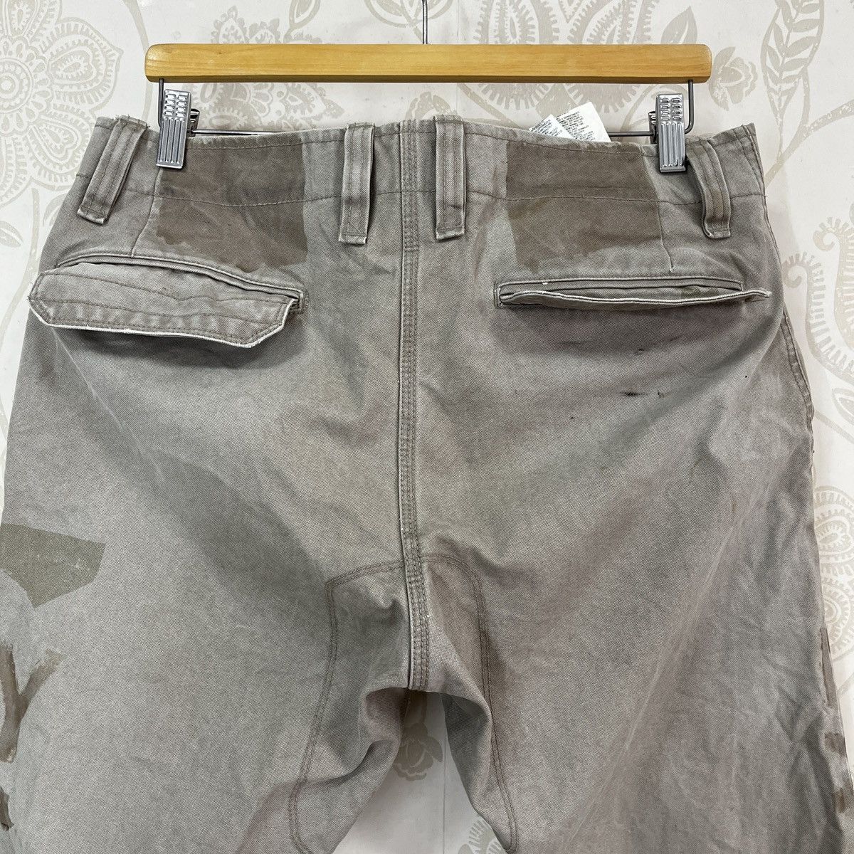 Diesel Diesel Black Printed Khaki Canvas Trousers Pants Size US 32 / EU 48 - 23 Thumbnail