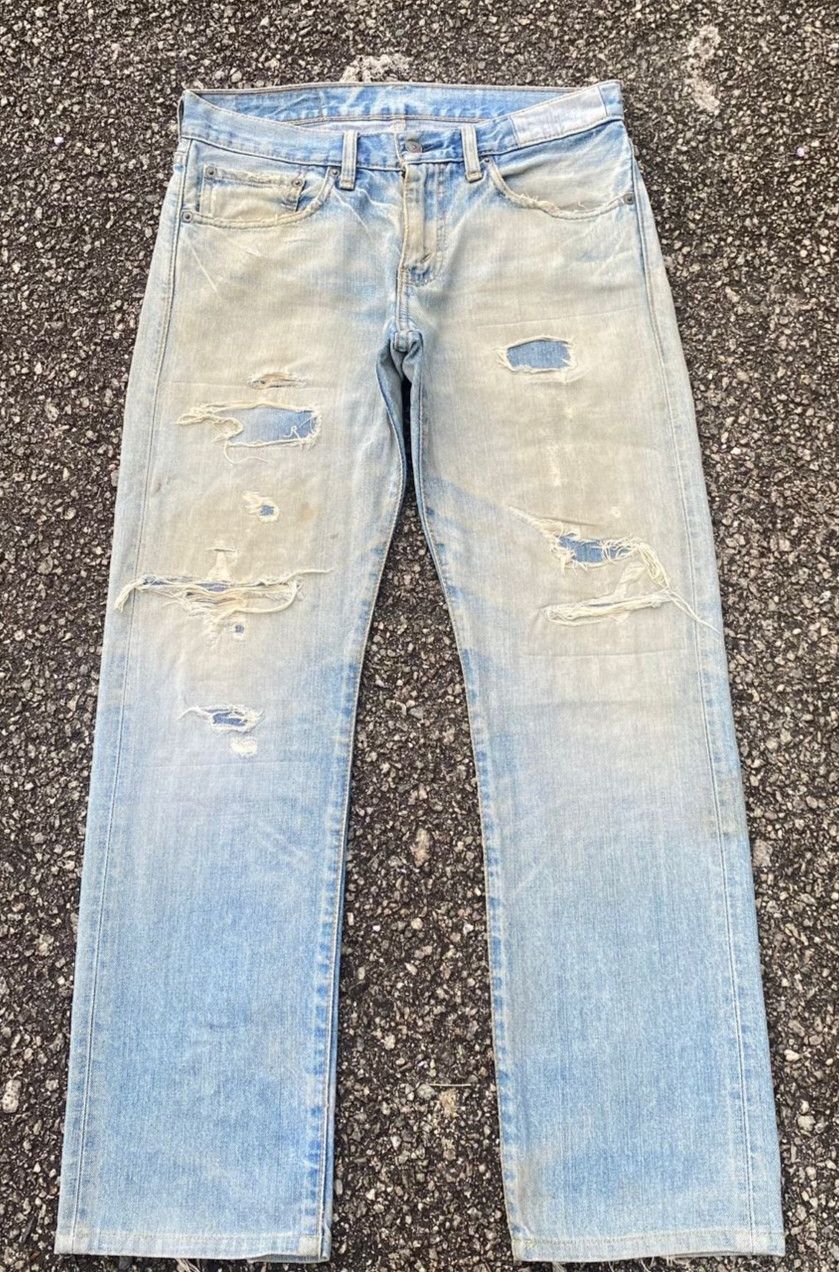 Levi's Vintage 90s Levis 505 Patchwork Distressed Denim Size US 30 / EU 46 - 2 Thumbnail