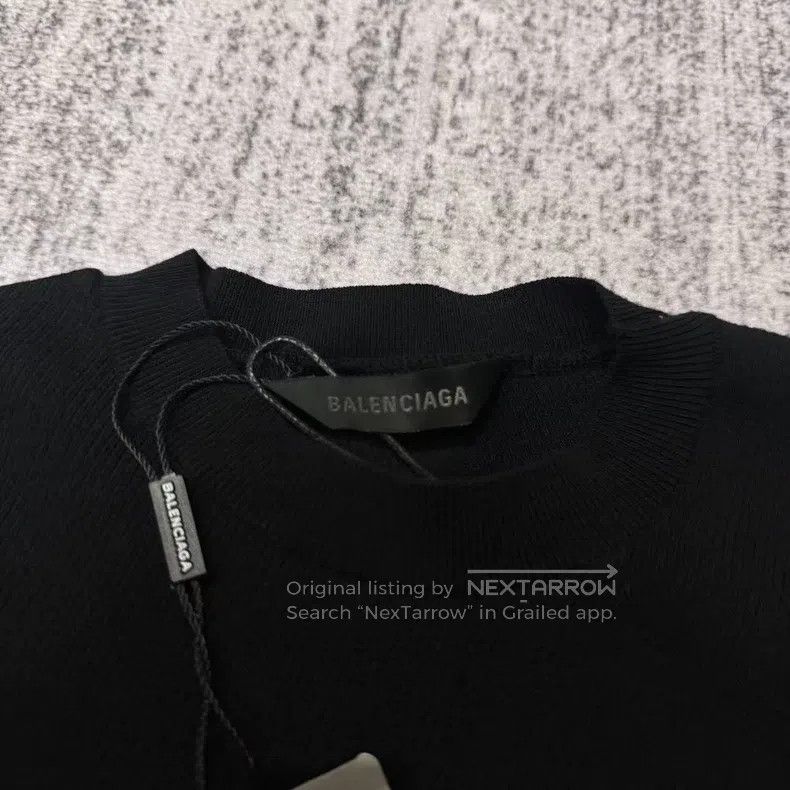 Balenciaga Balenciaga Black knitted small standard long sleeve Size US L / EU 52-54 / 3 - 3 Thumbnail