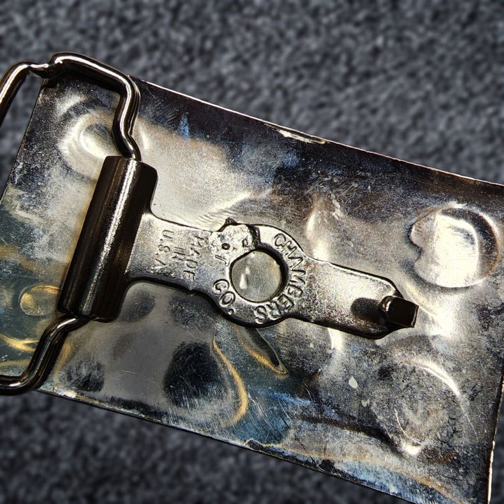 Vintage VINTAGE Chambers Belt Co. USA Horse Head Belt Buckle Horseshoes Belt Buckle Size ONE SIZE - 1 Thumbnail