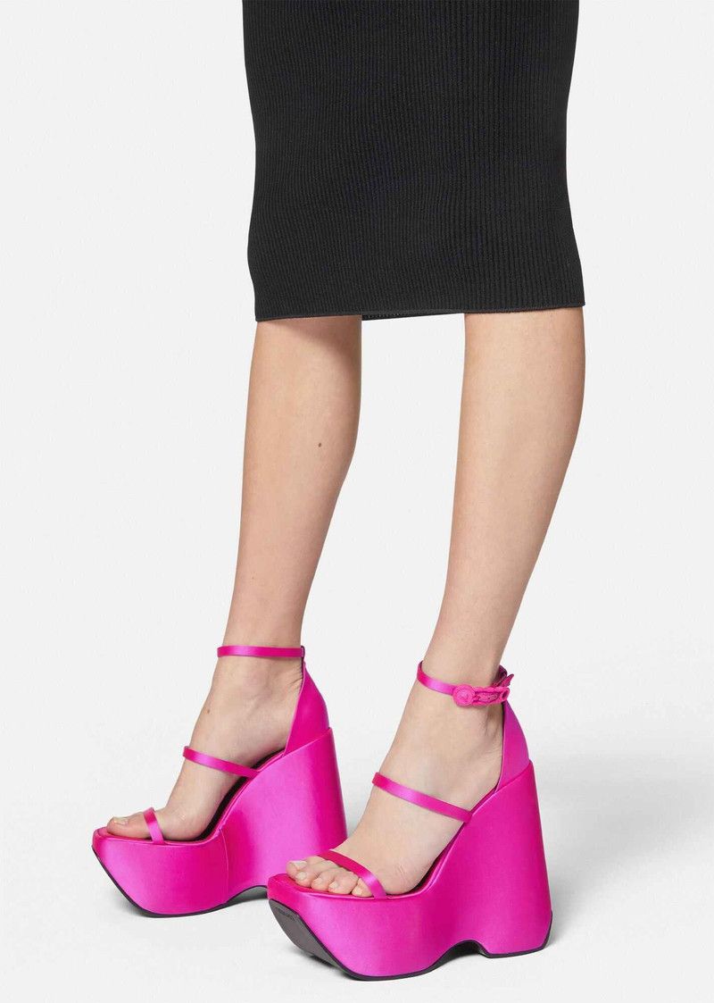Versace o1y0226 Sandals in Magenta Size US 9 / IT 39 - 5 Thumbnail