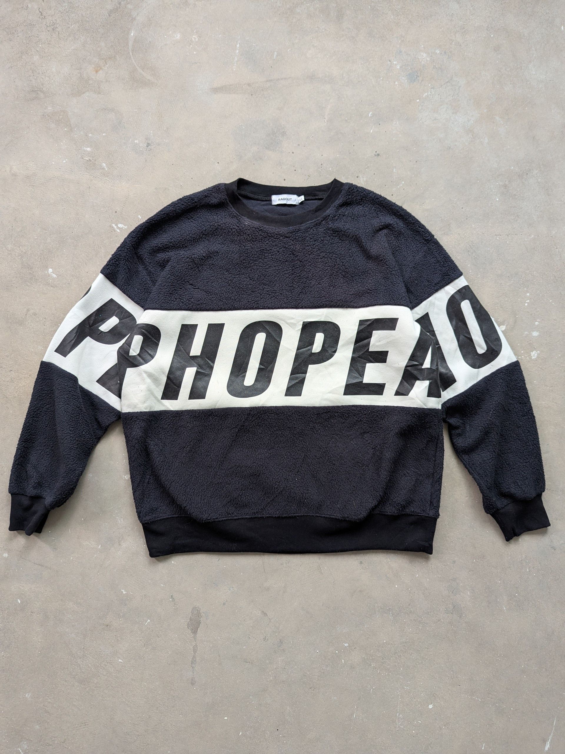 Japanese Brand Ragout Sweatshirt Fleece Spell Out Big Logo Size US L / EU 52-54 / 3 - 1 Thumbnail